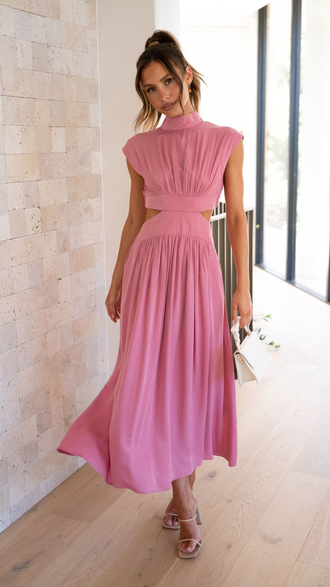 Cindie - Midi Dress - Pink