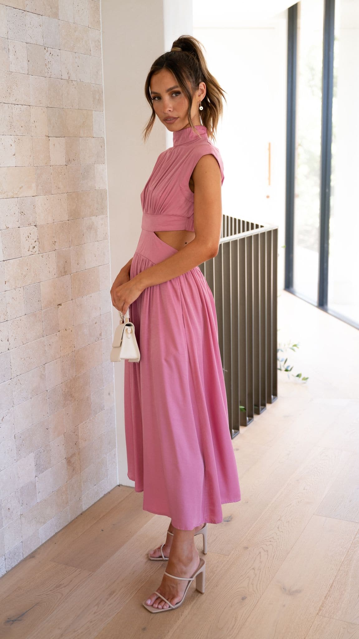 Cindie - Midi Dress - Pink