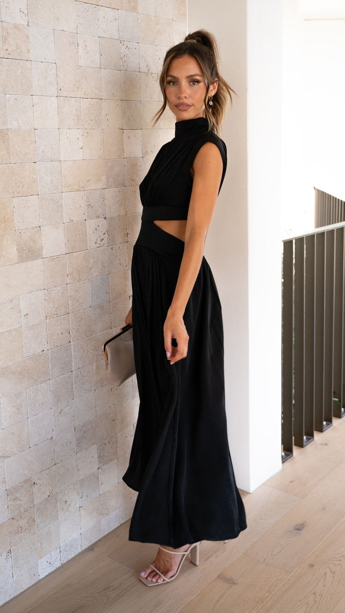 Cindie - Midi Dress Black