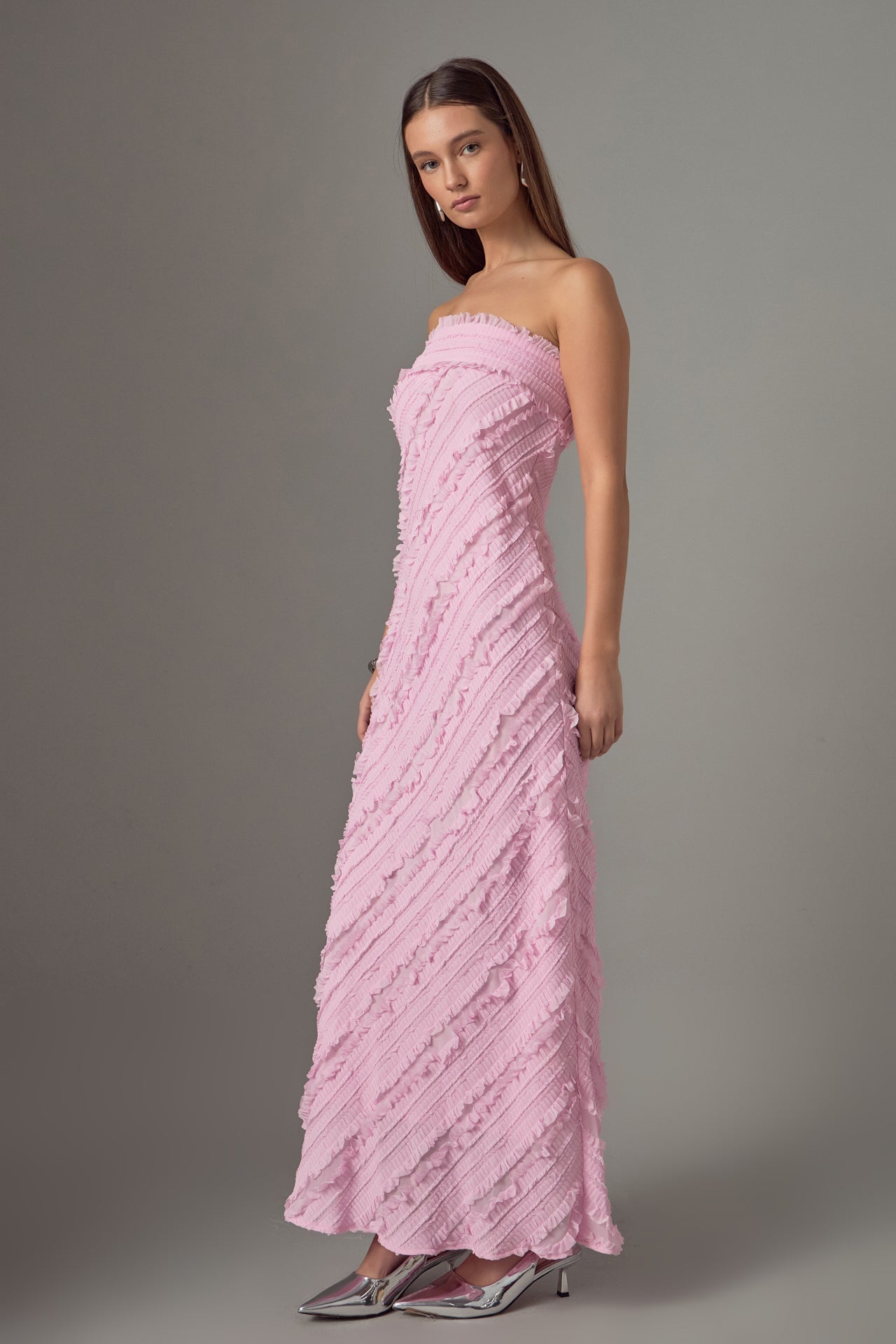 Elara – Ruffled Maxi Dress