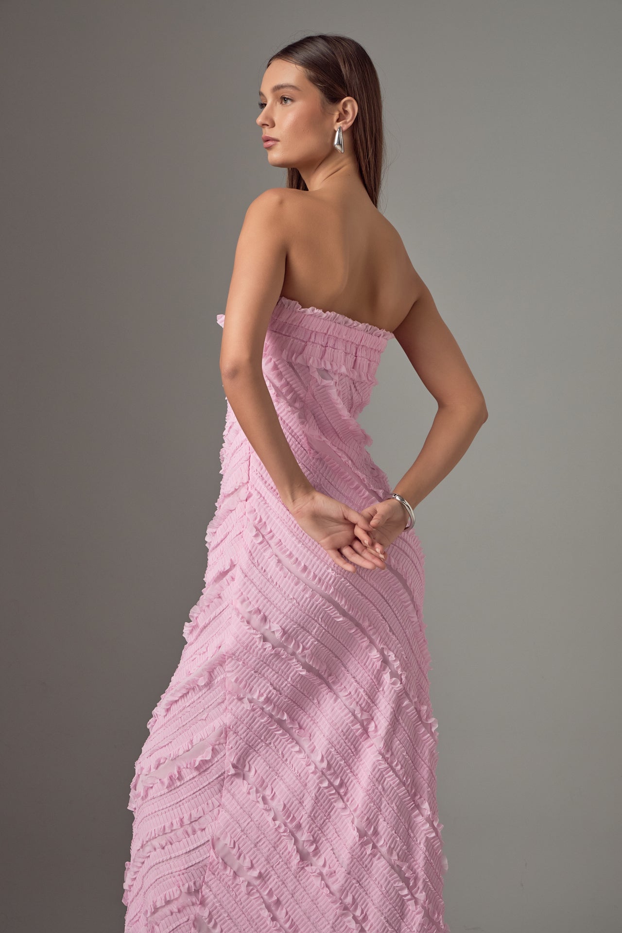 Elara – Ruffled Maxi Dress