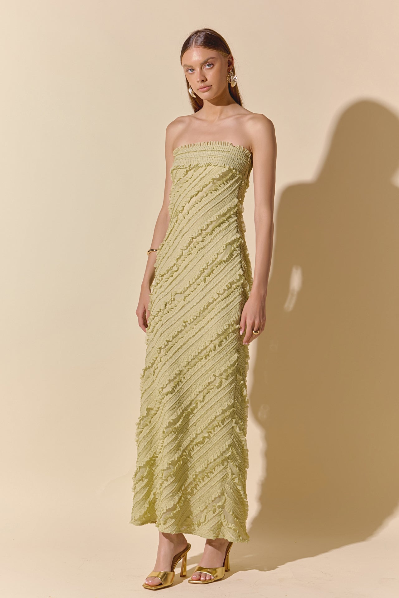 Elara – Ruffled Maxi Dress