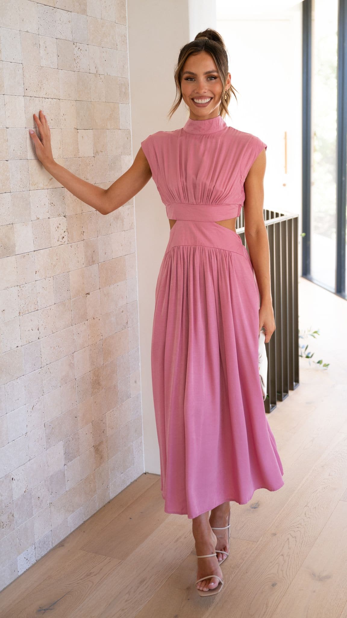 Cindie - Midi Dress - Pink