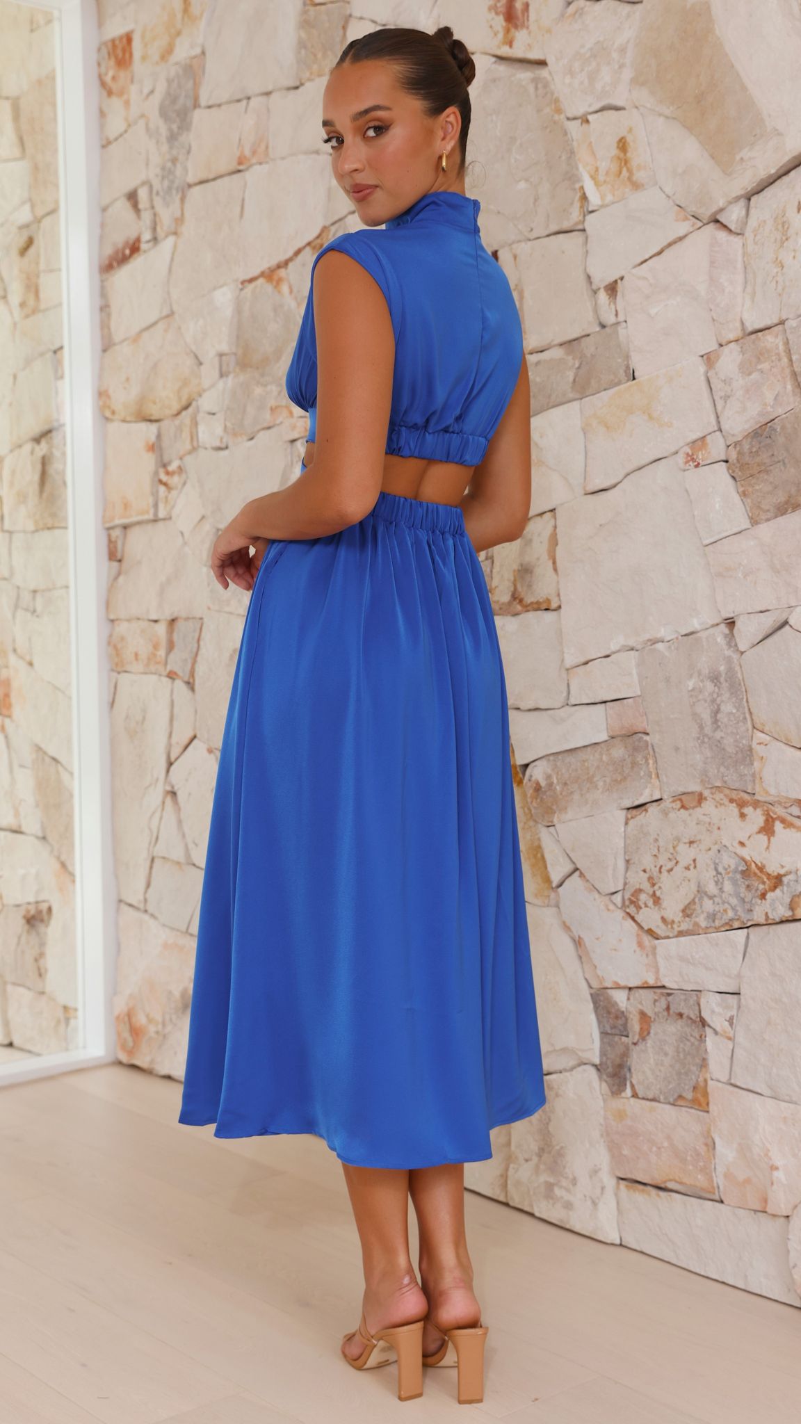 Cindie - Midi Dress - Cobalt Blue