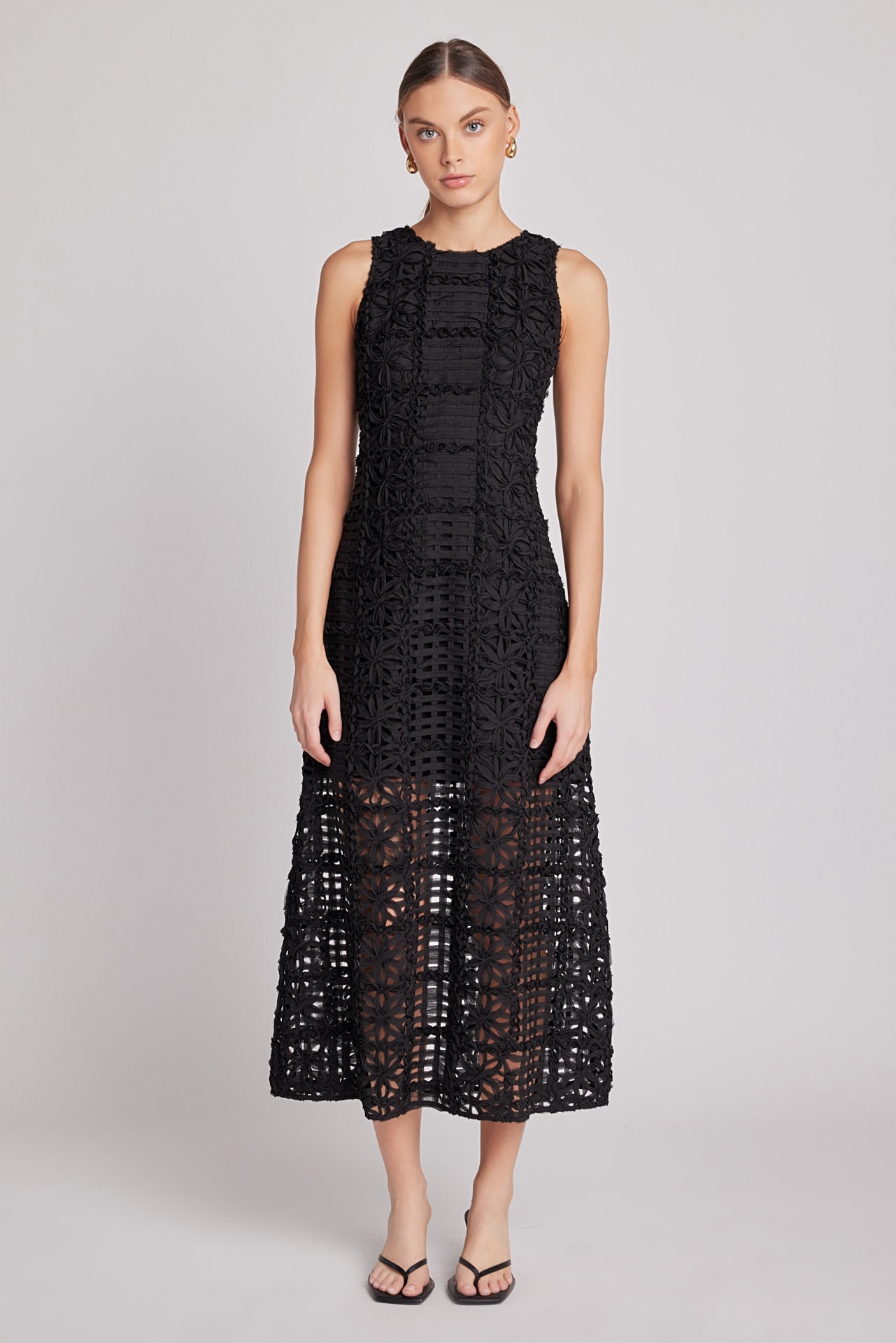 Alessia – Textured Maxi Dress