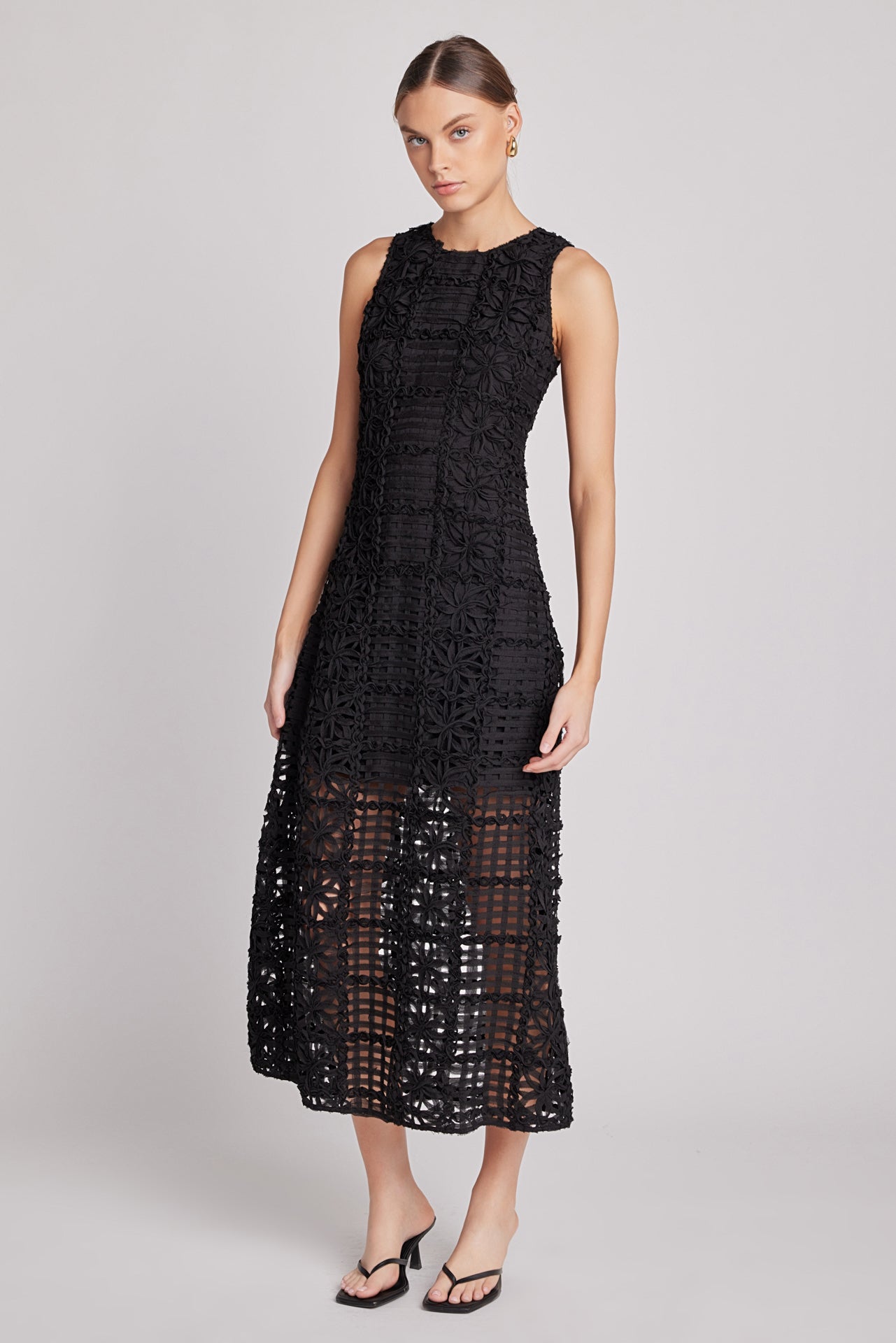 Alessia – Textured Maxi Dress