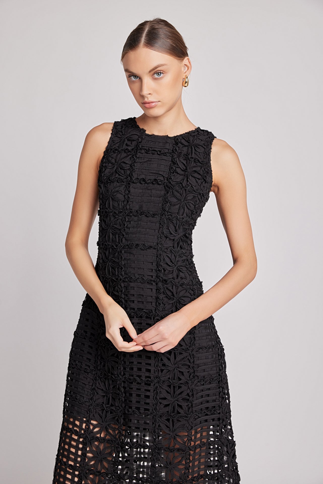 Alessia – Textured Maxi Dress