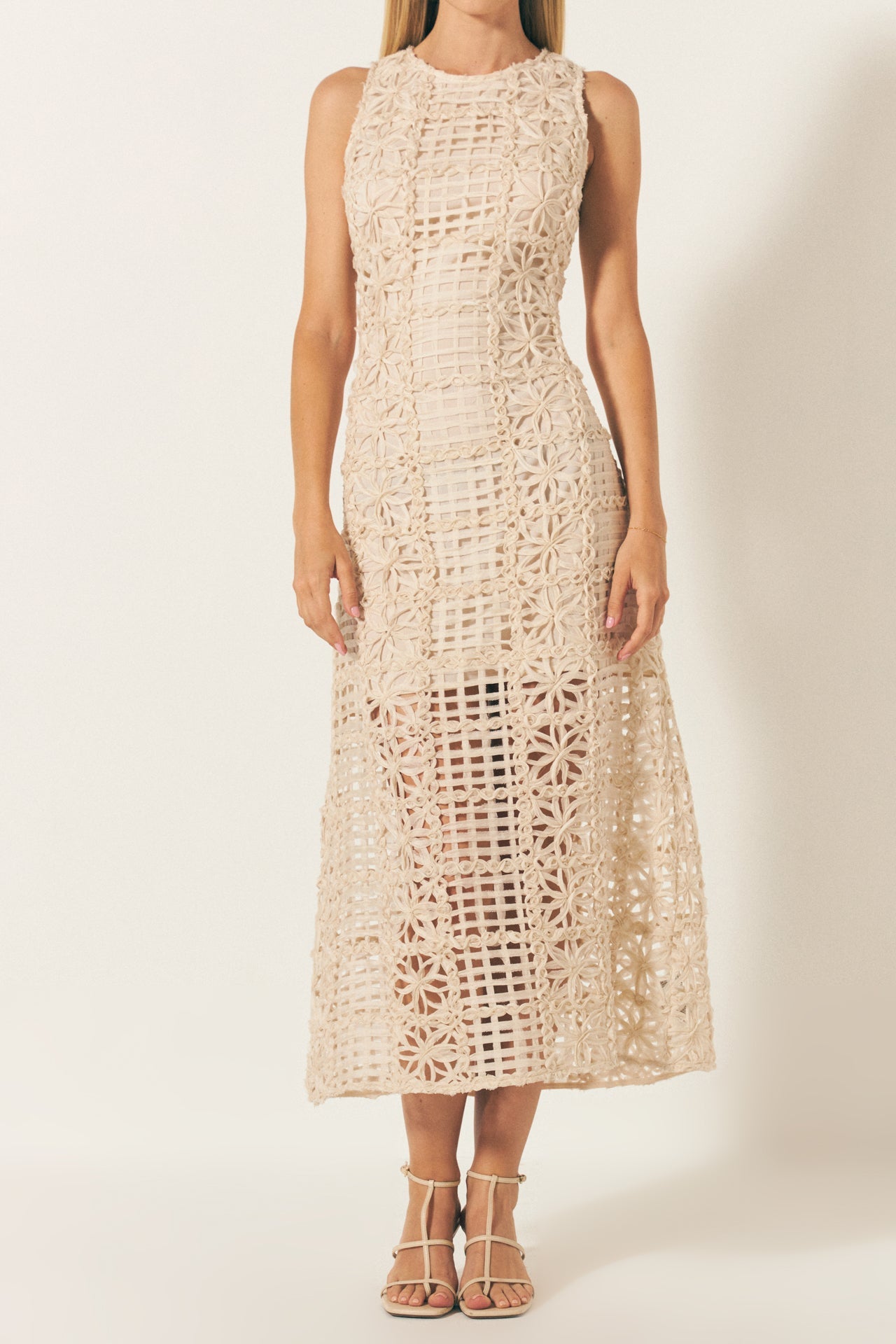 Alessia – Textured Maxi Dress