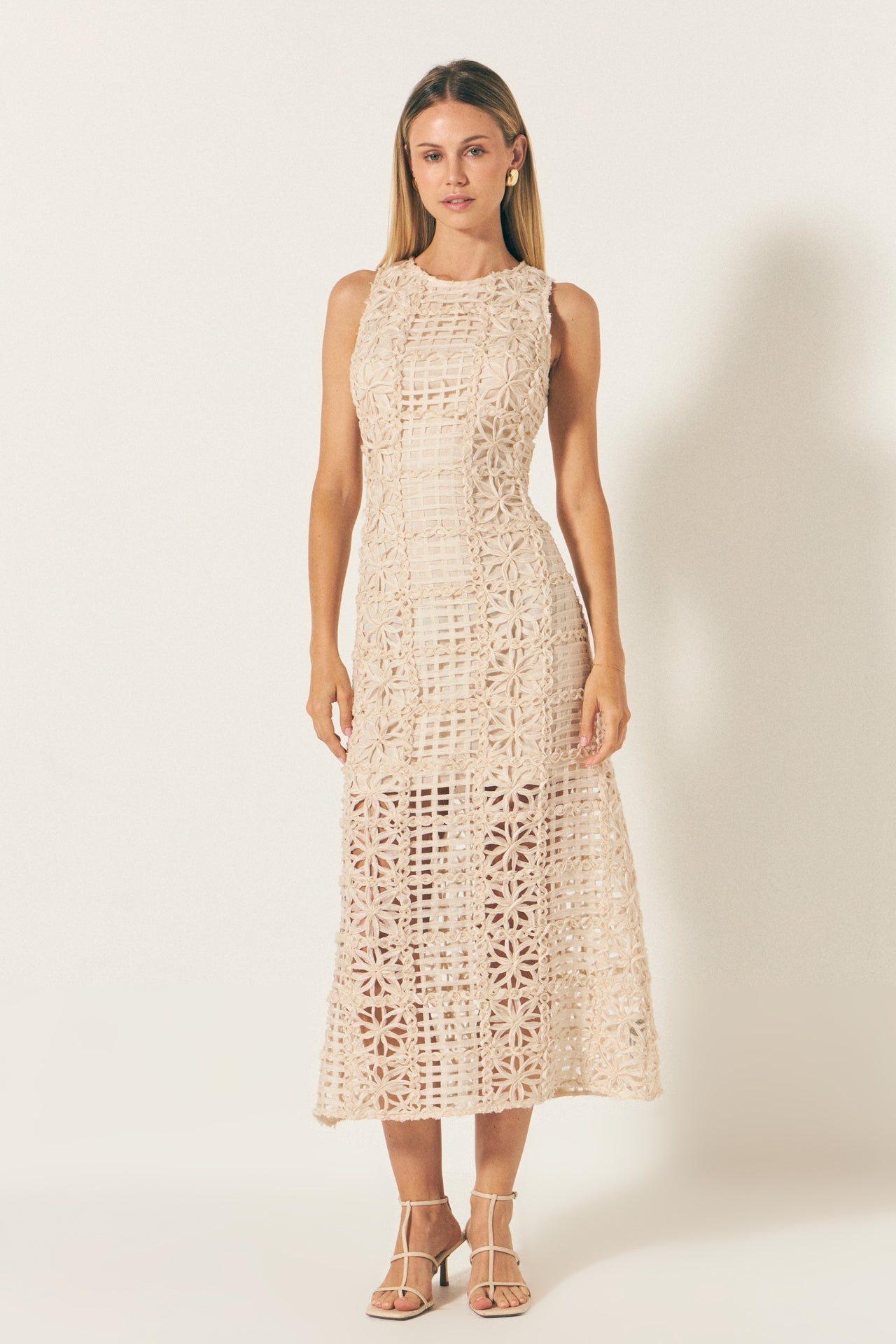 Alessia – Textured Maxi Dress