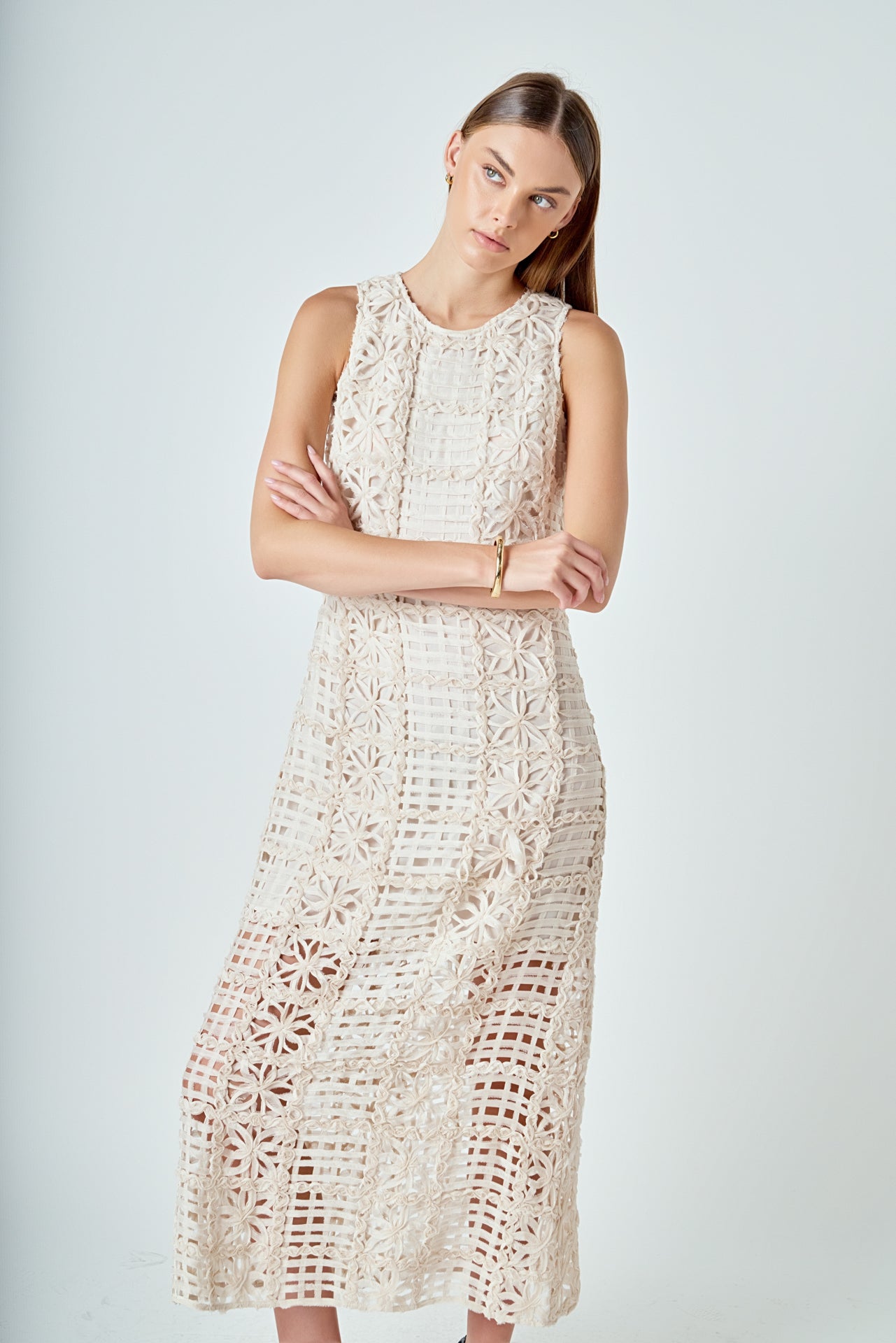 Alessia – Textured Maxi Dress