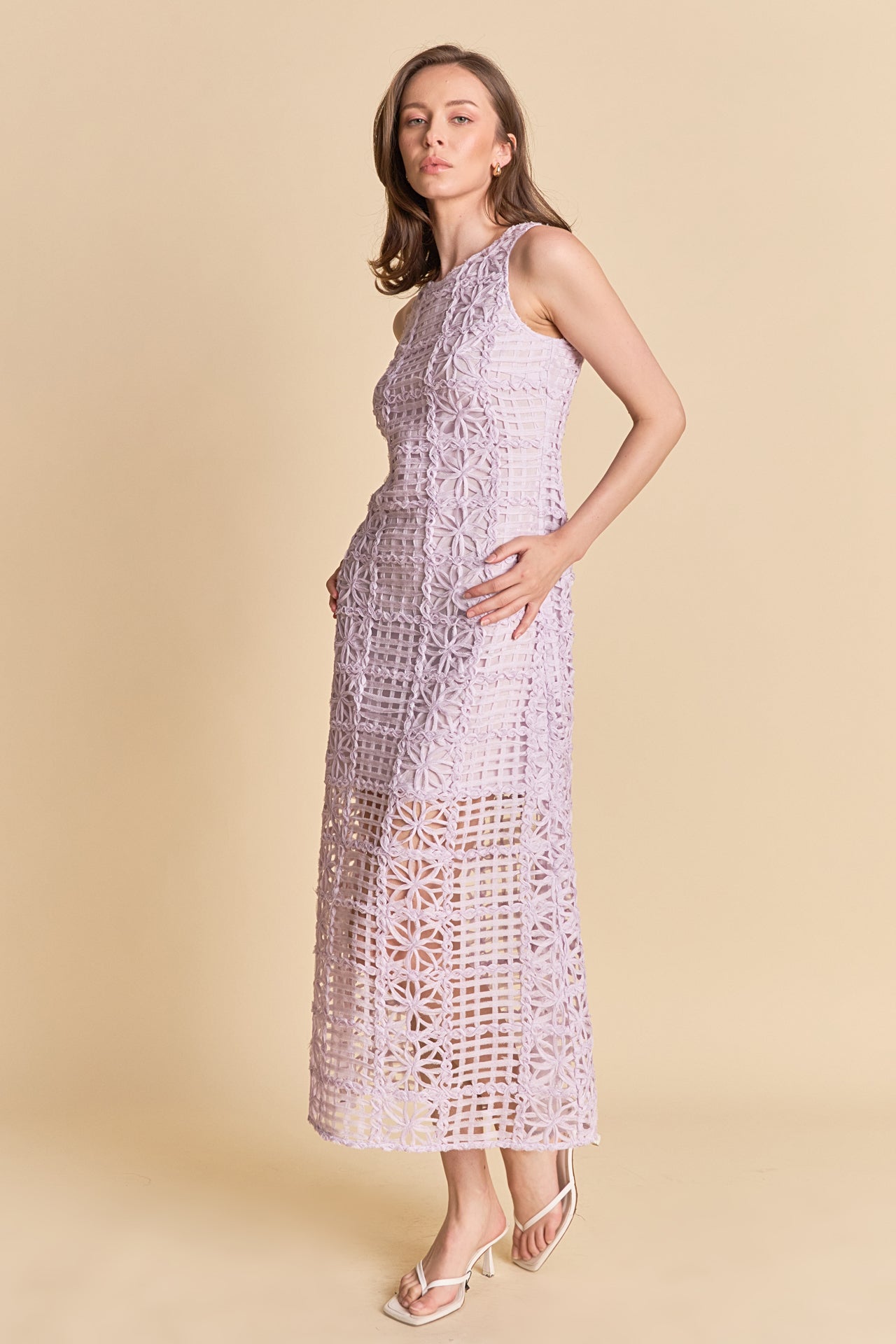 Alessia – Textured Maxi Dress