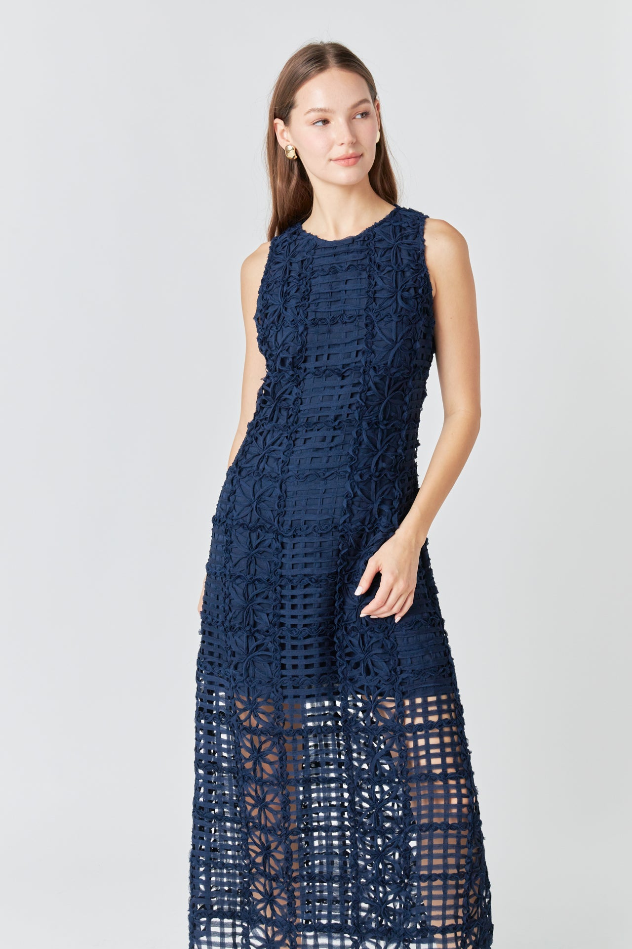 Alessia – Textured Maxi Dress
