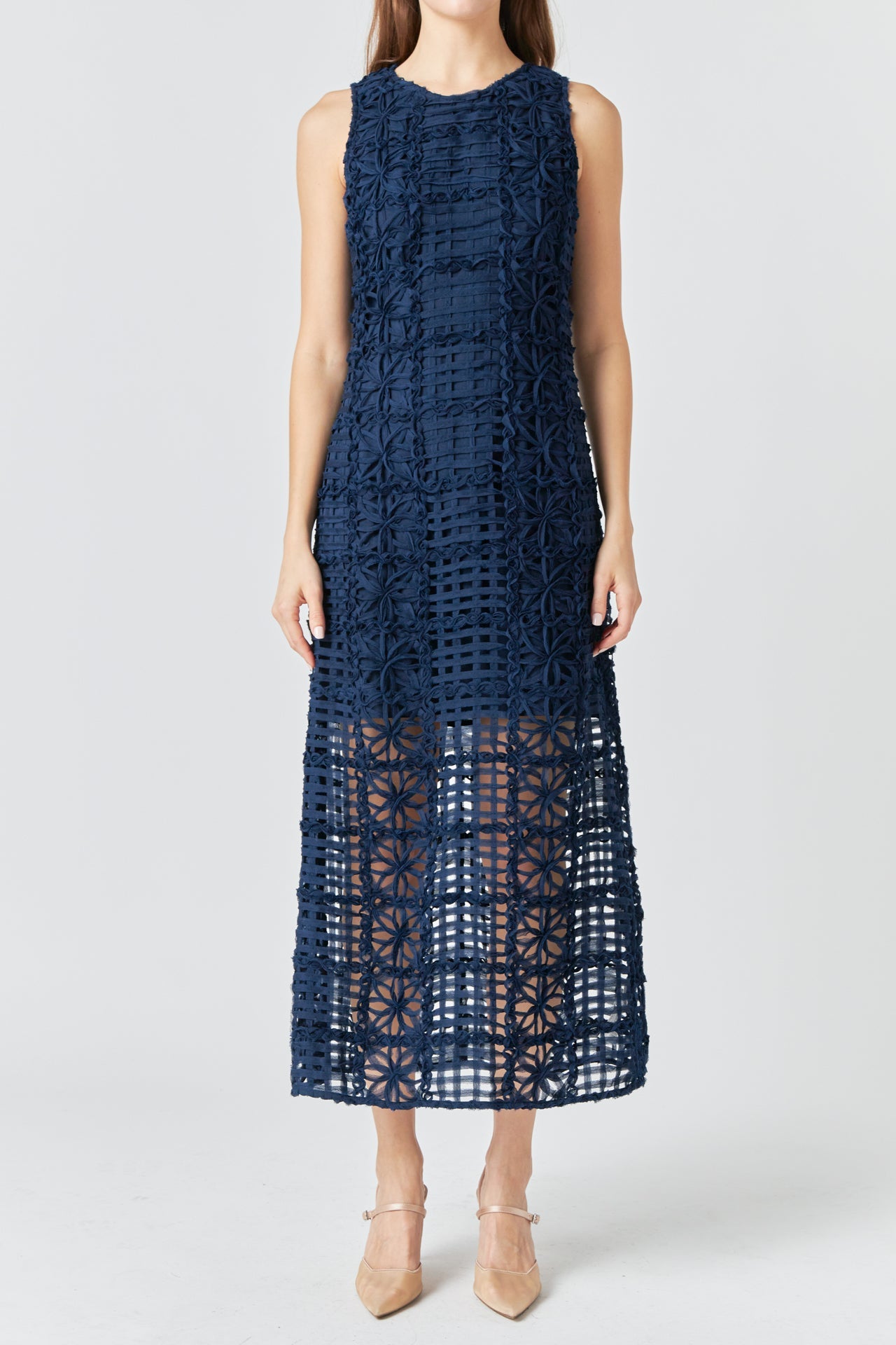 Alessia – Textured Maxi Dress
