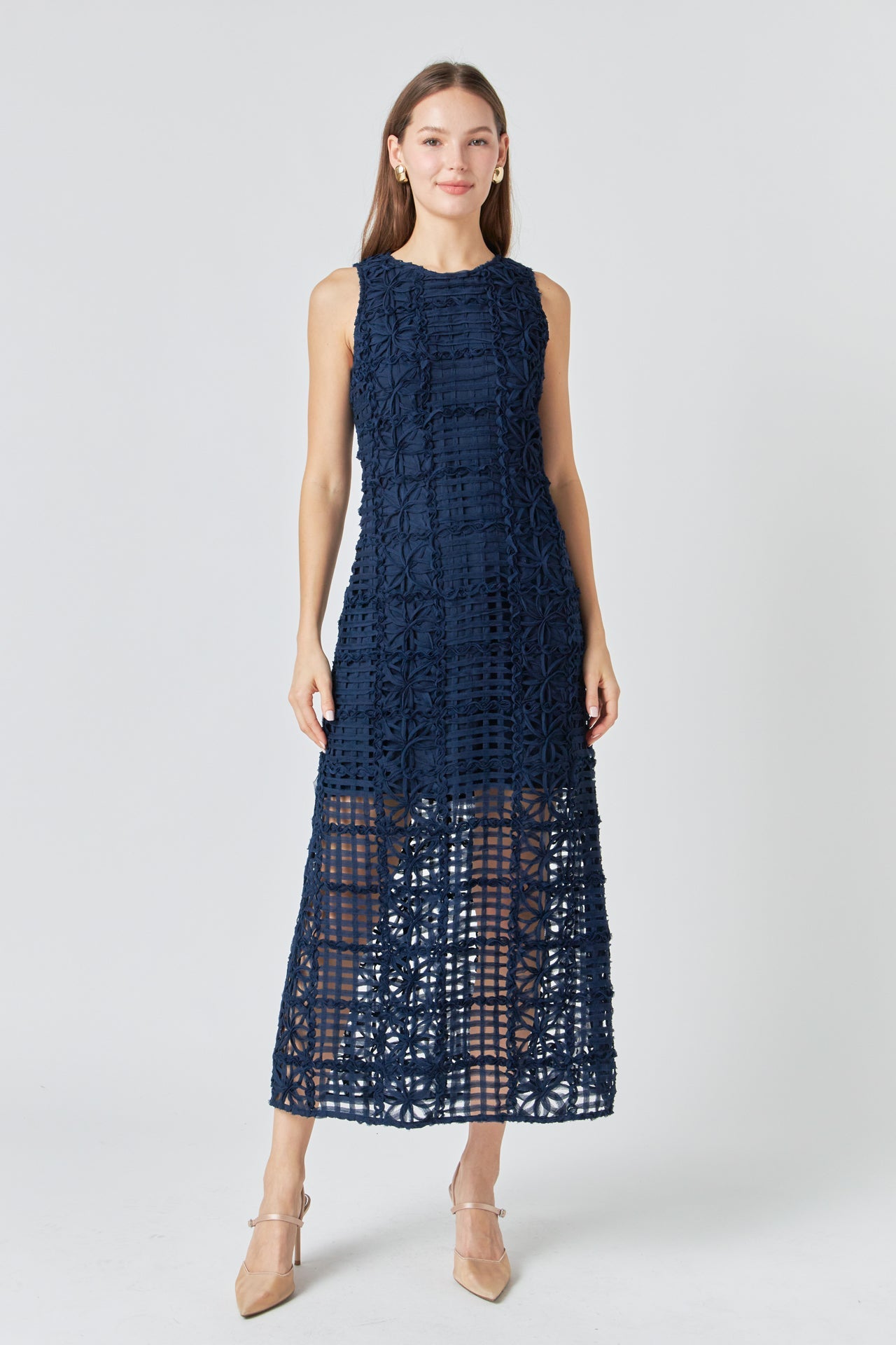 Alessia – Textured Maxi Dress