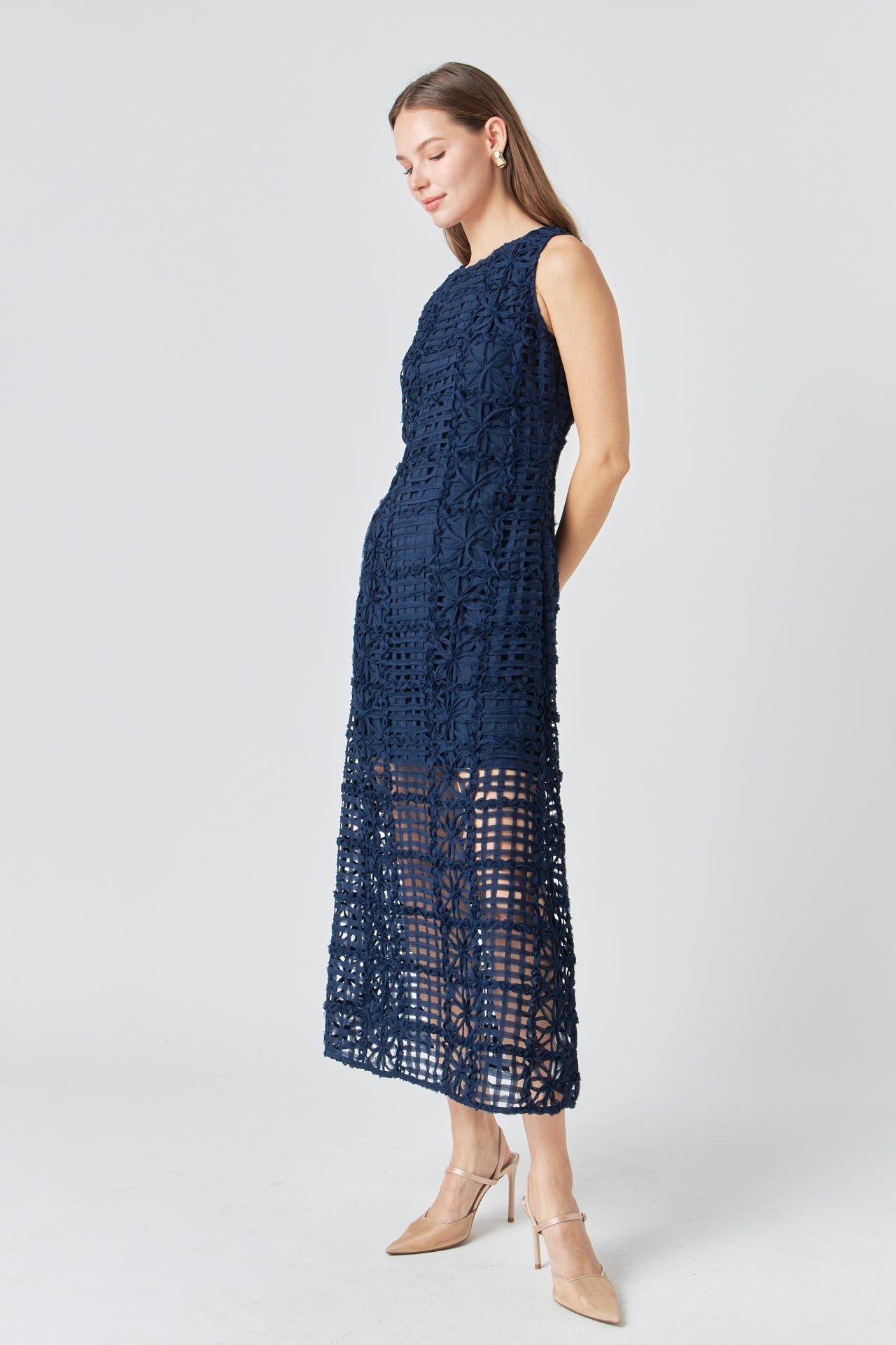 Alessia – Textured Maxi Dress