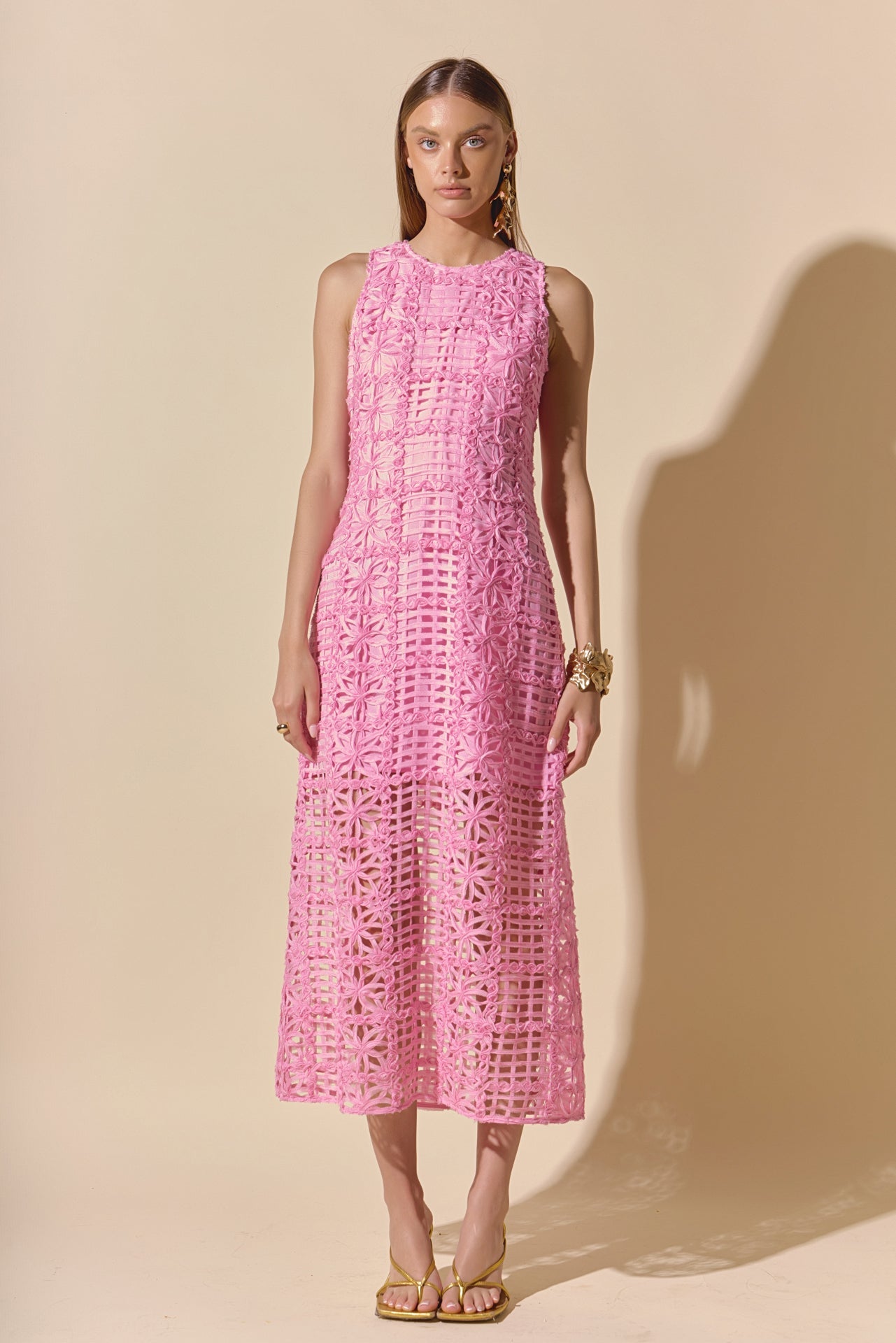 Alessia – Textured Maxi Dress