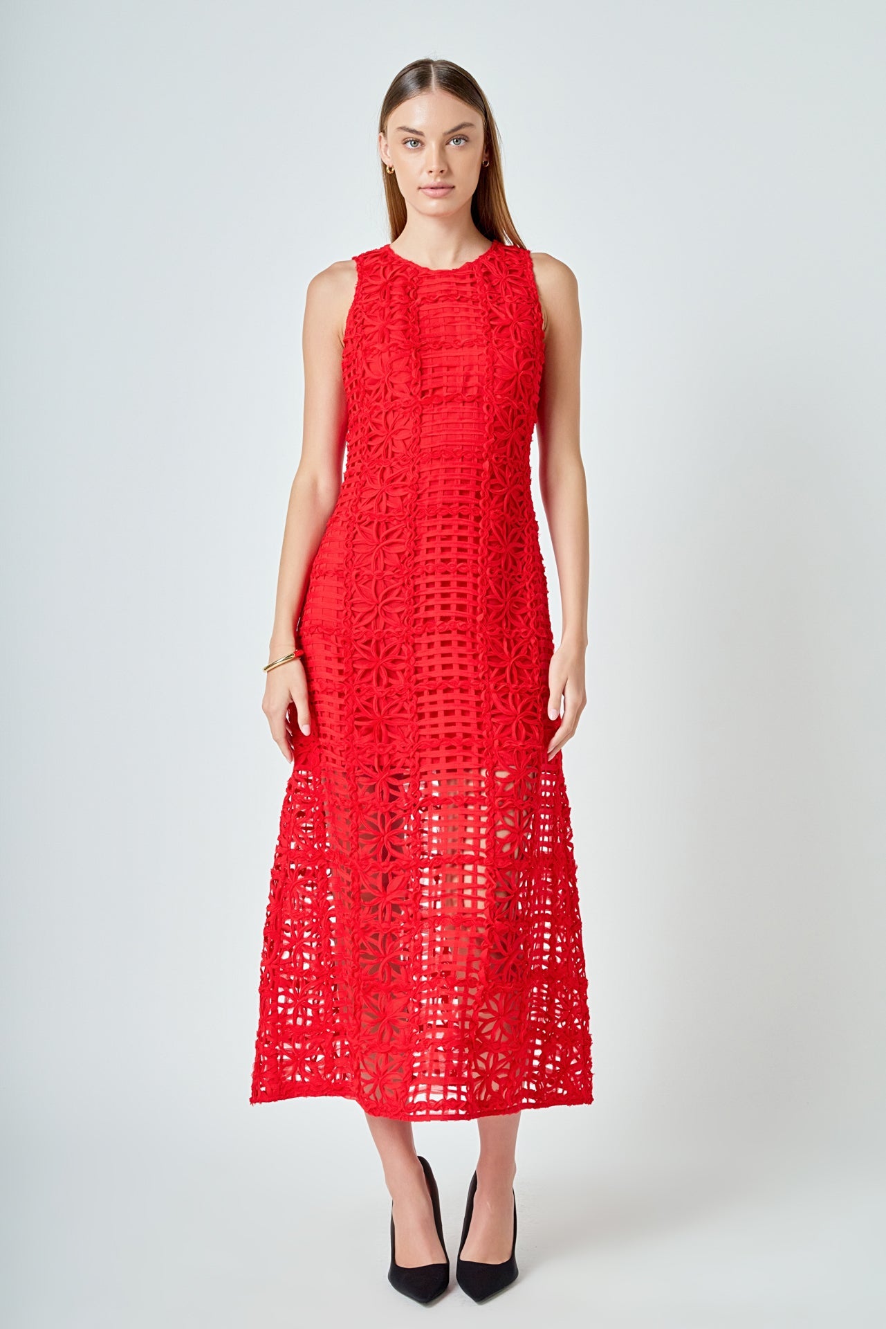 Alessia – Textured Maxi Dress