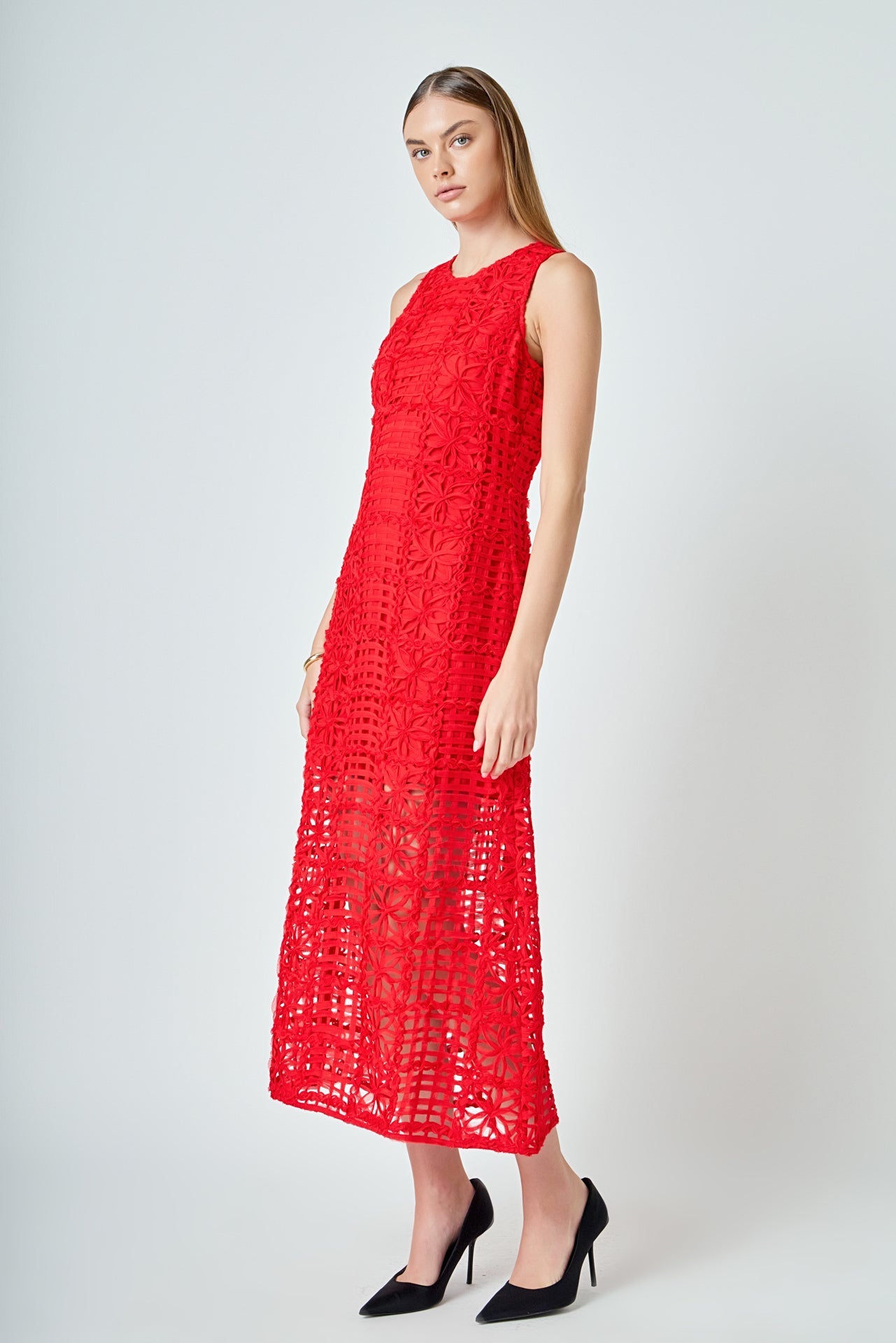 Alessia – Textured Maxi Dress