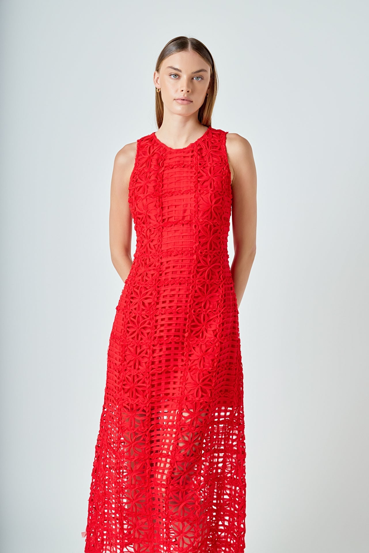 Alessia – Textured Maxi Dress