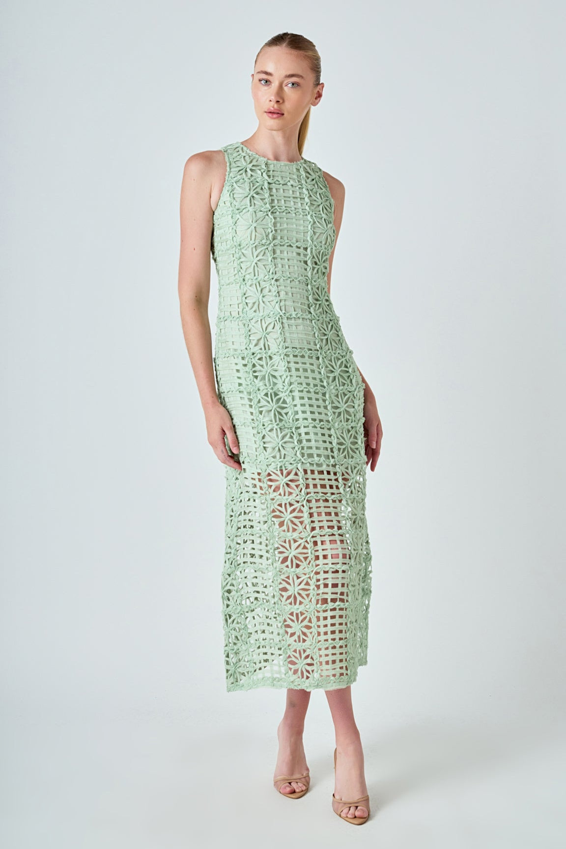 Alessia – Textured Maxi Dress