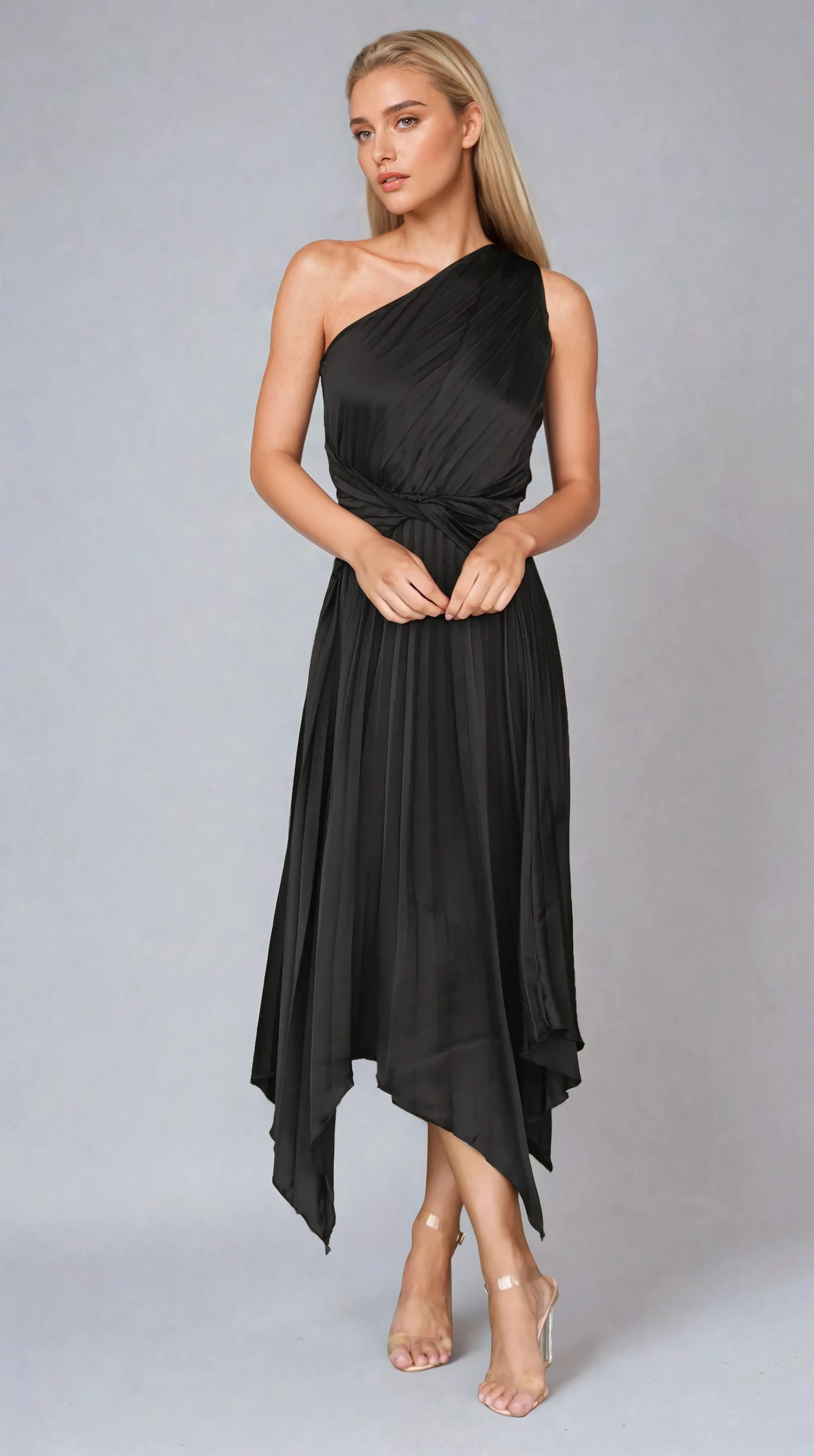 Cali  Midi Dress - Black