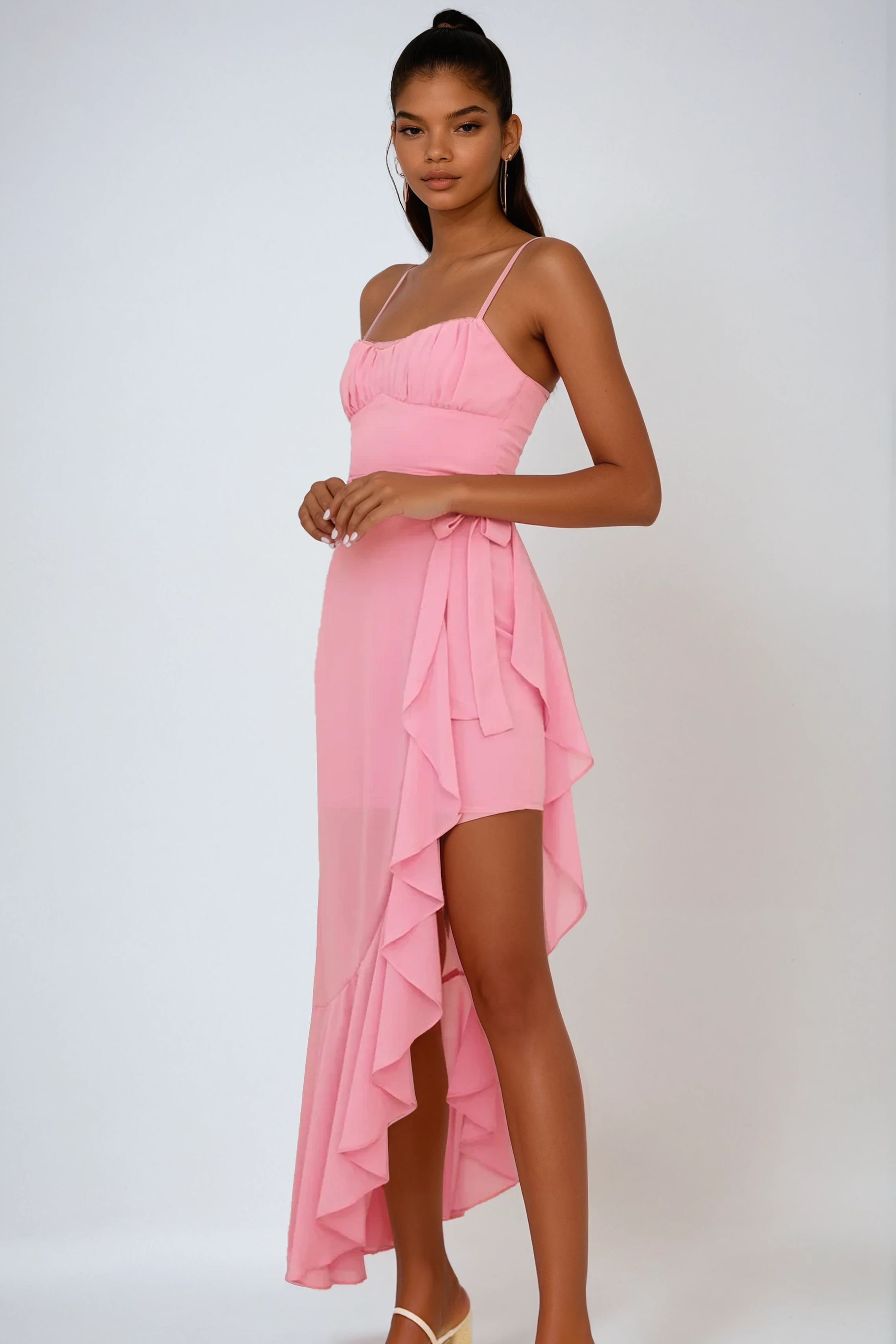 Caliste Midi Dress - Pink