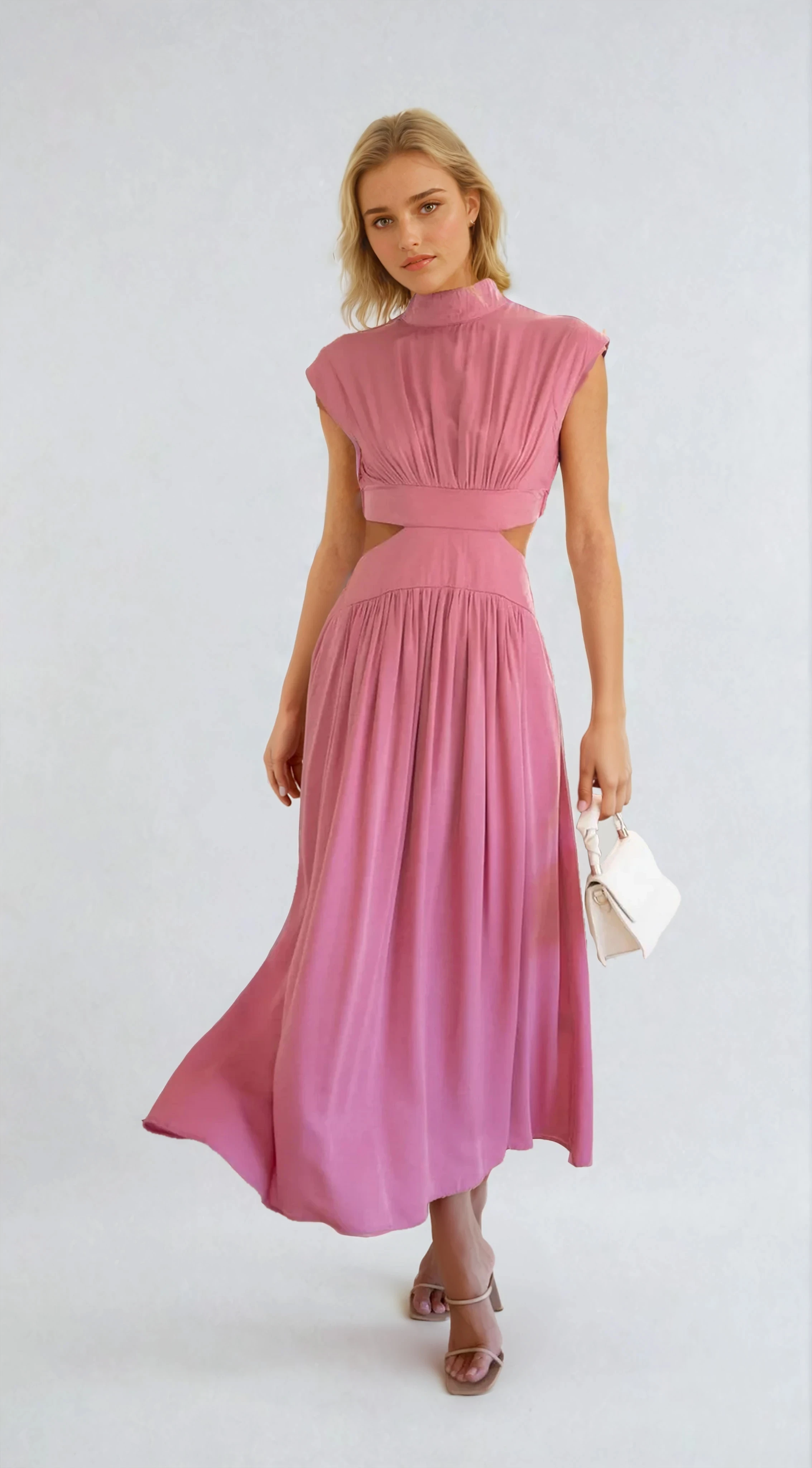 Cindie - Midi Dress - Pink