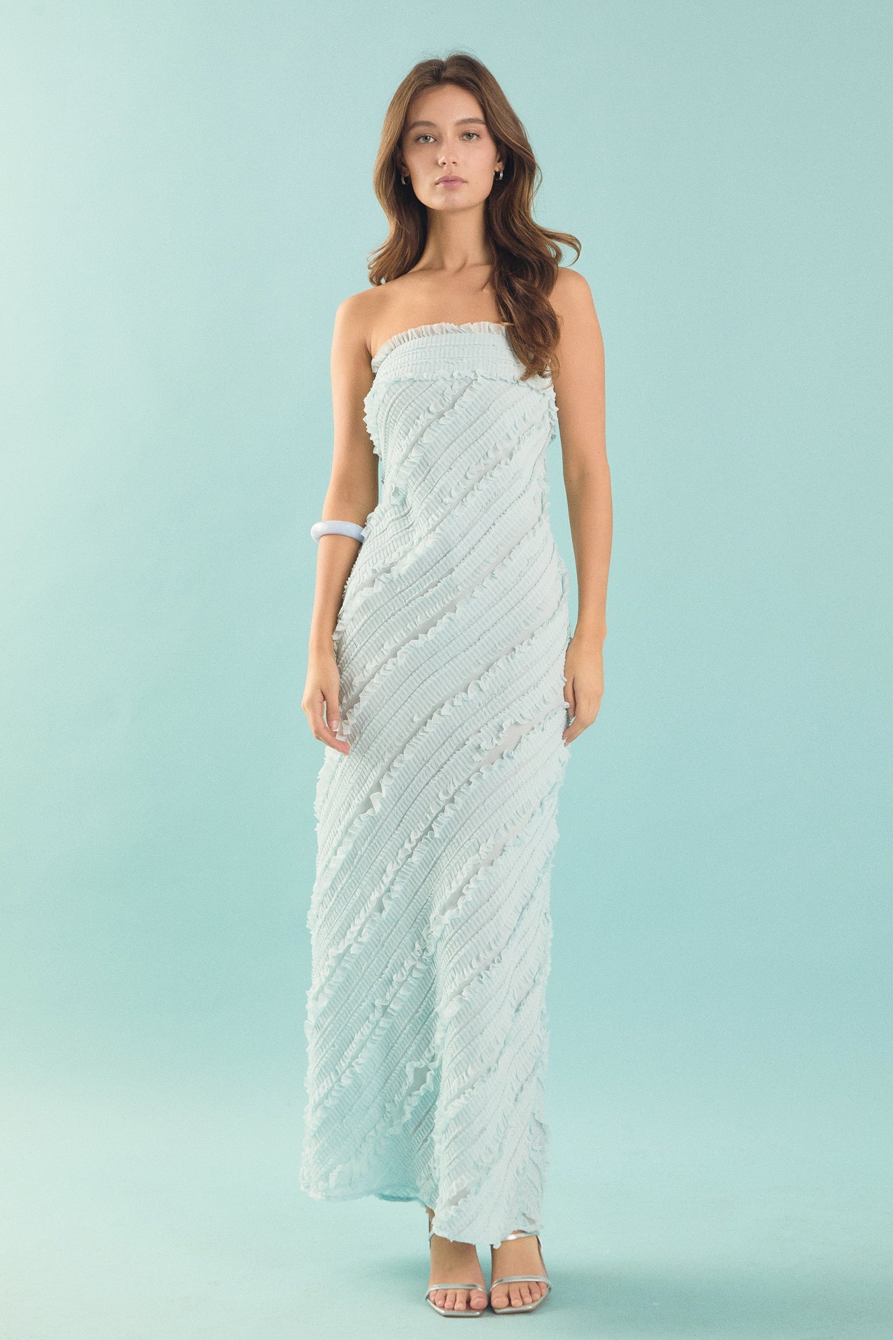 Elara – Ruffled Maxi Dress