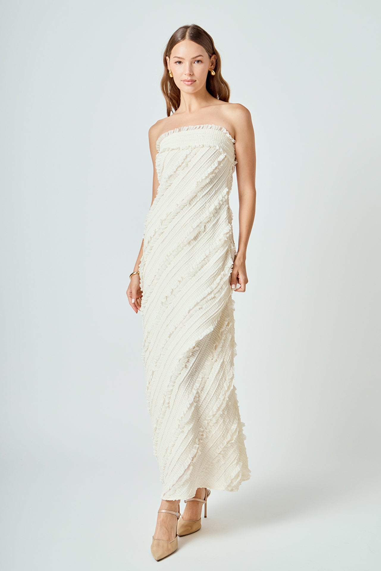 Elara – Ruffled Maxi Dress