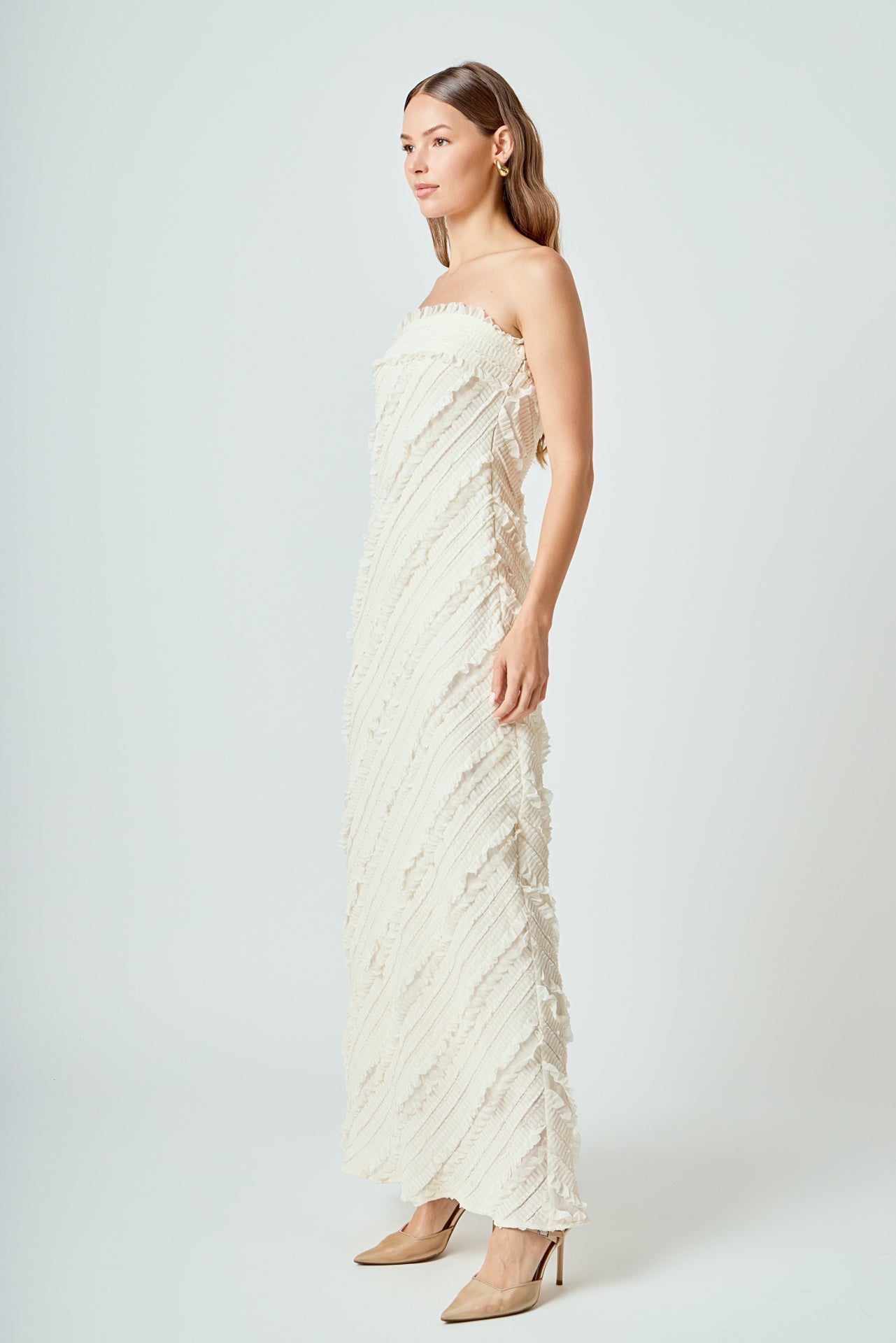 Elara – Ruffled Maxi Dress