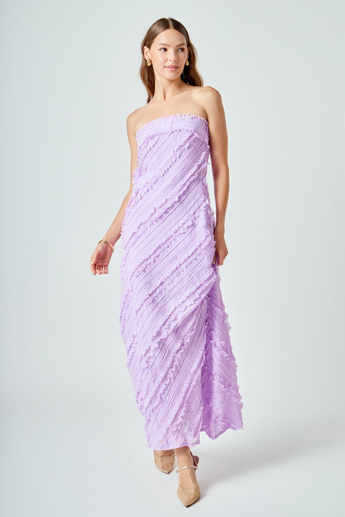 Elara – Ruffled Maxi Dress