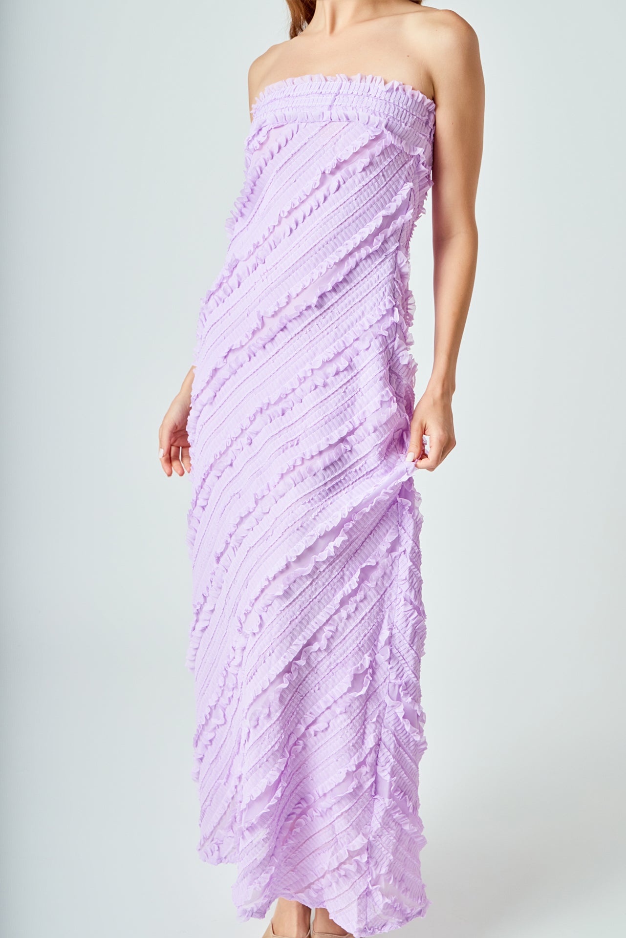 Elara – Ruffled Maxi Dress