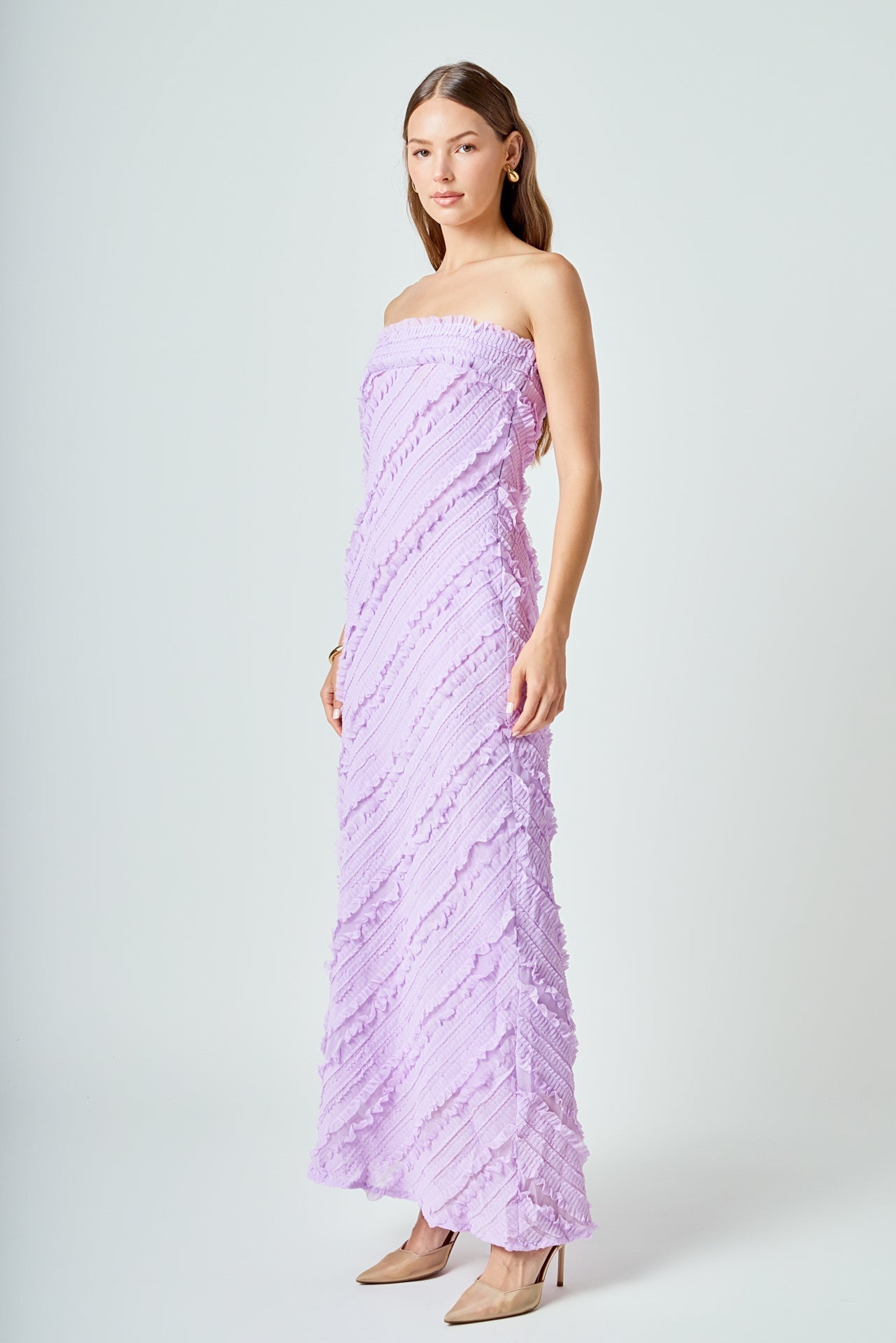 Elara – Ruffled Maxi Dress