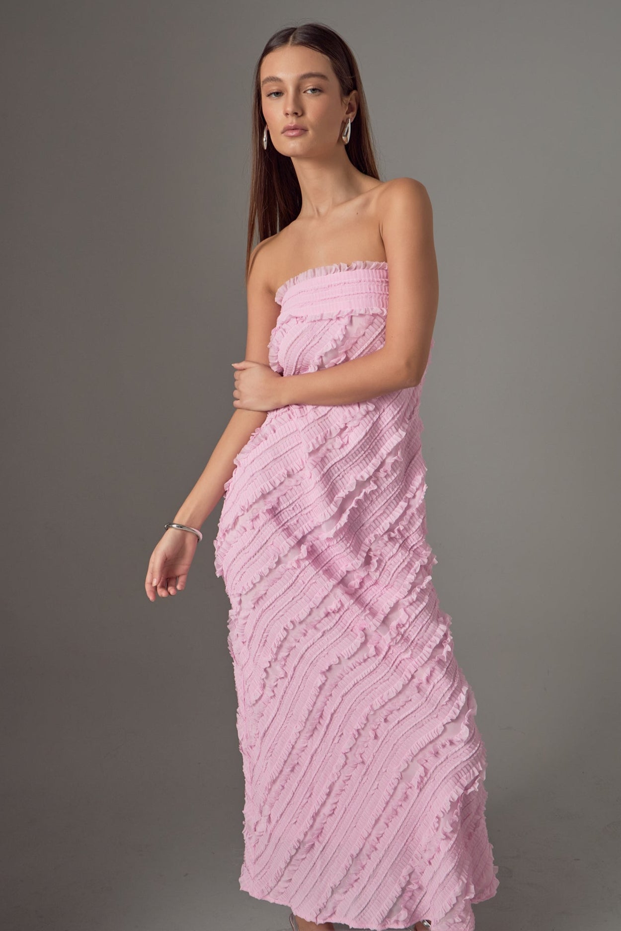 Elara – Ruffled Maxi Dress