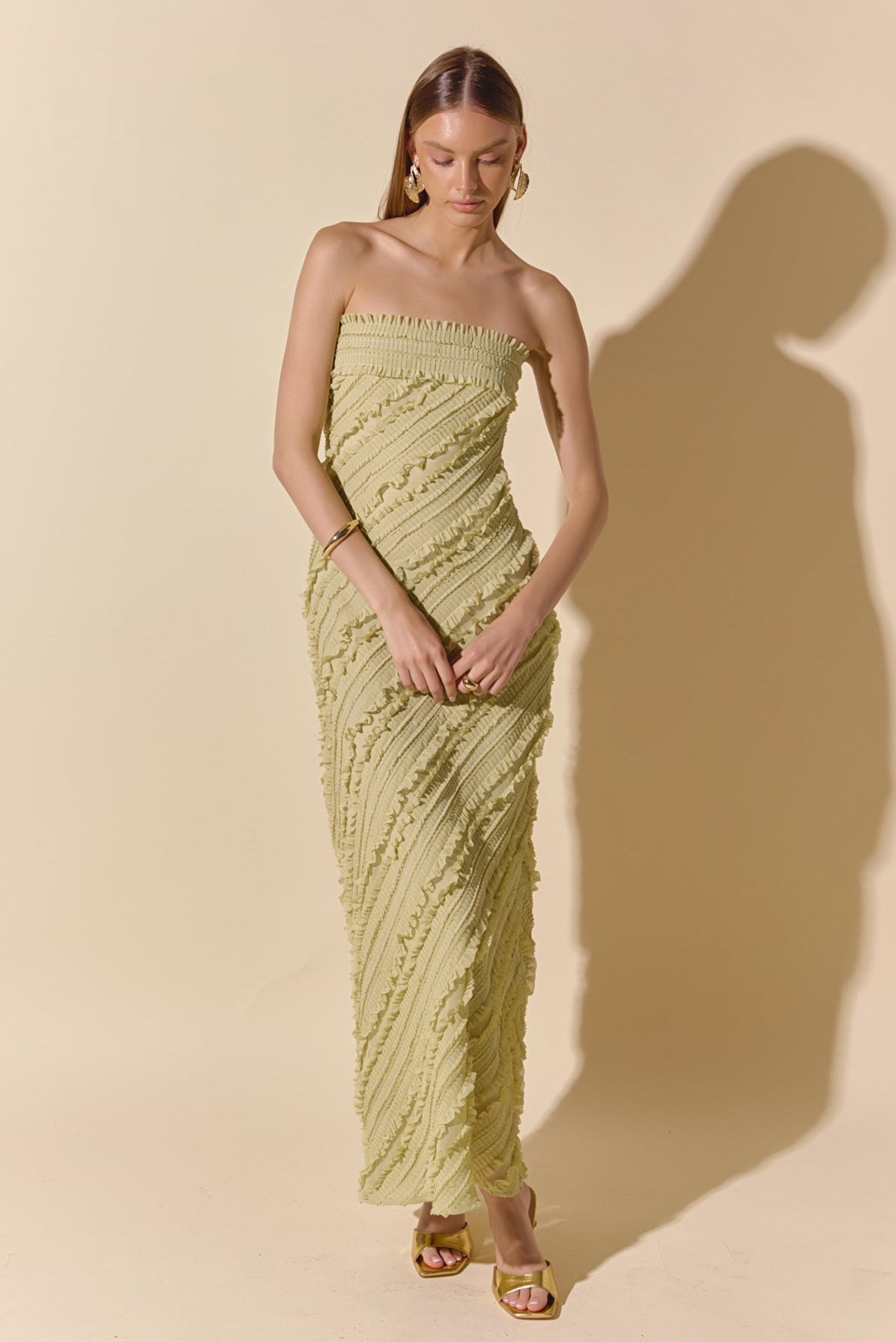 Elara – Ruffled Maxi Dress