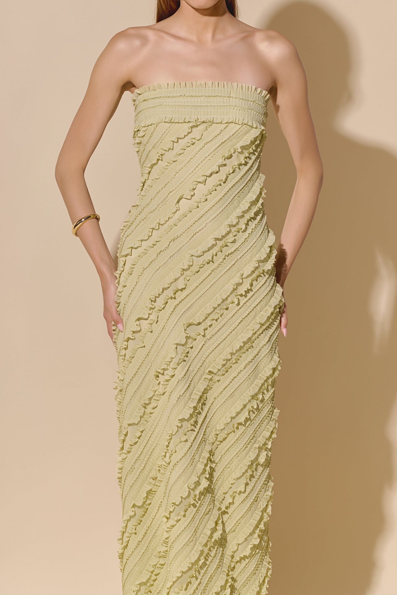 Elara – Ruffled Maxi Dress
