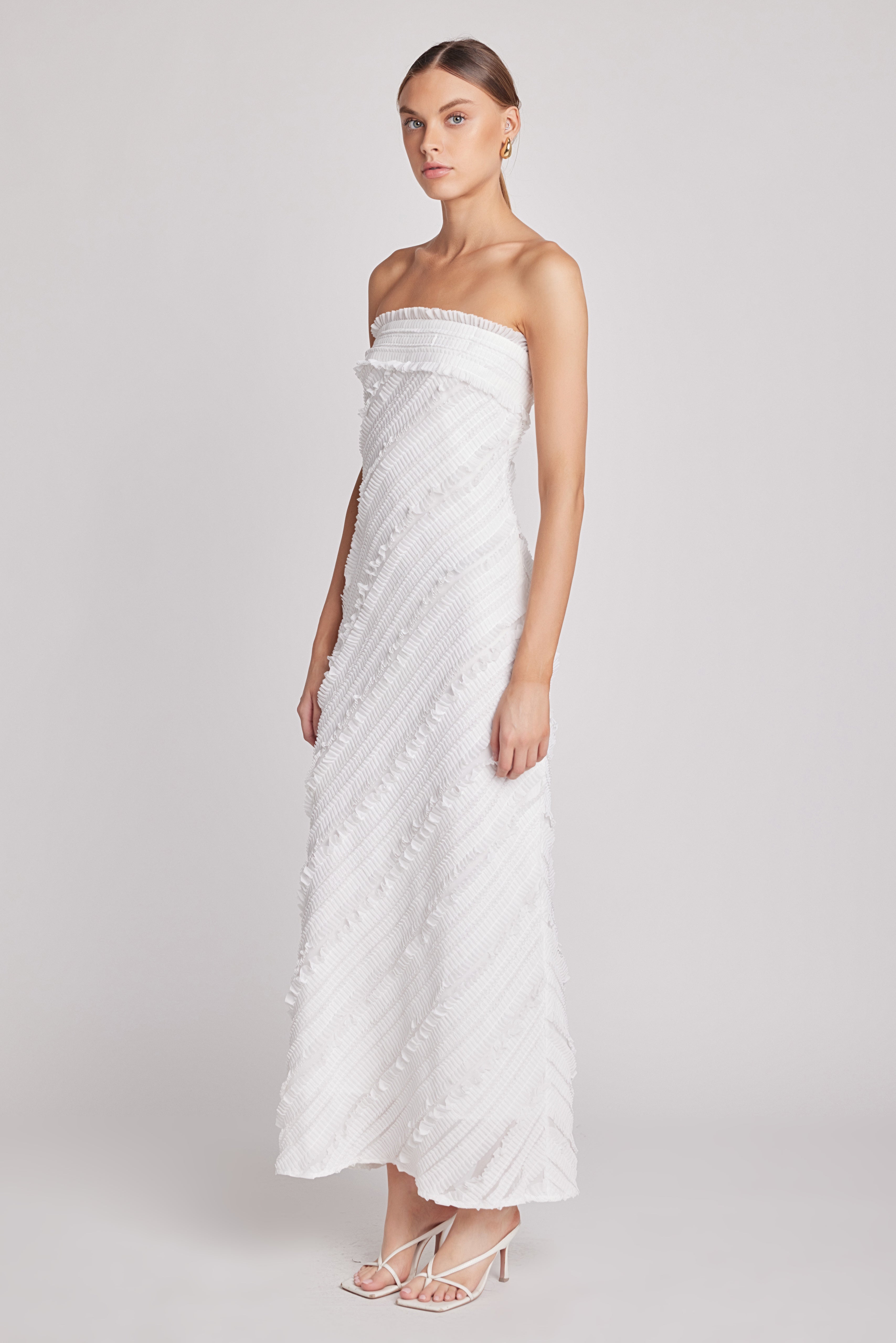 Elara – Ruffled Maxi Dress