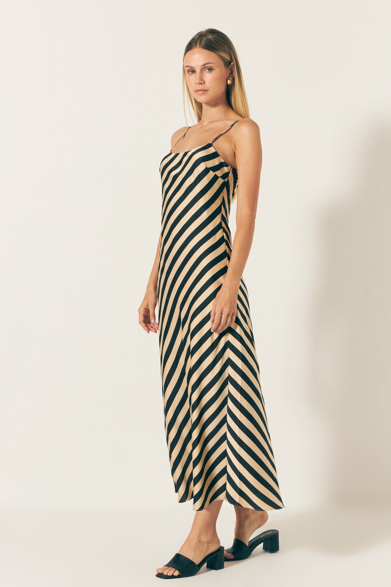 Marina – Striped Slip Maxi Dress