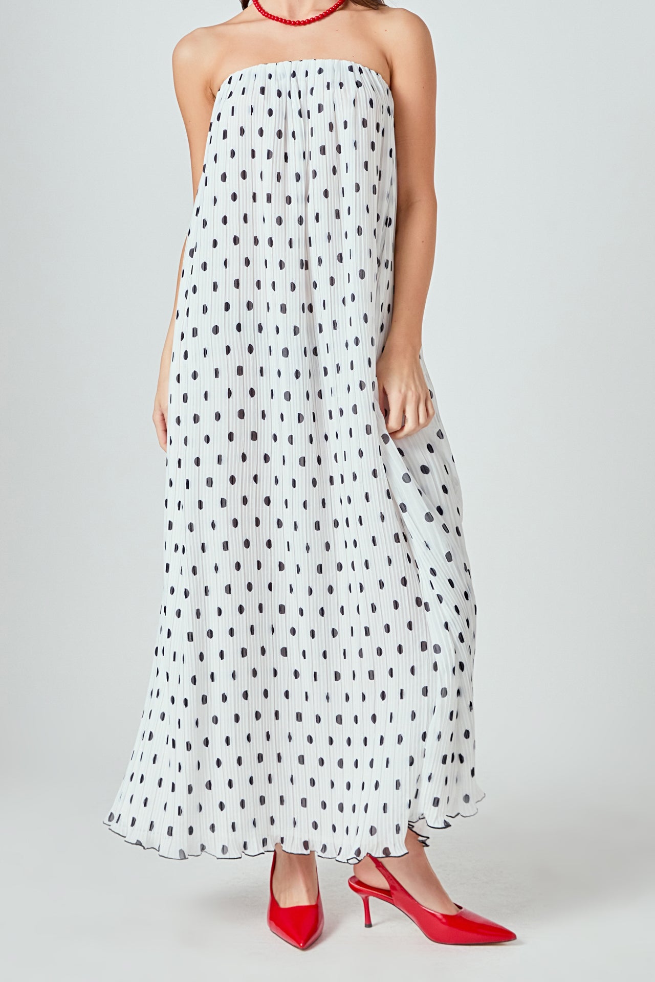 Samantha – Polka Dot Maxi Dress