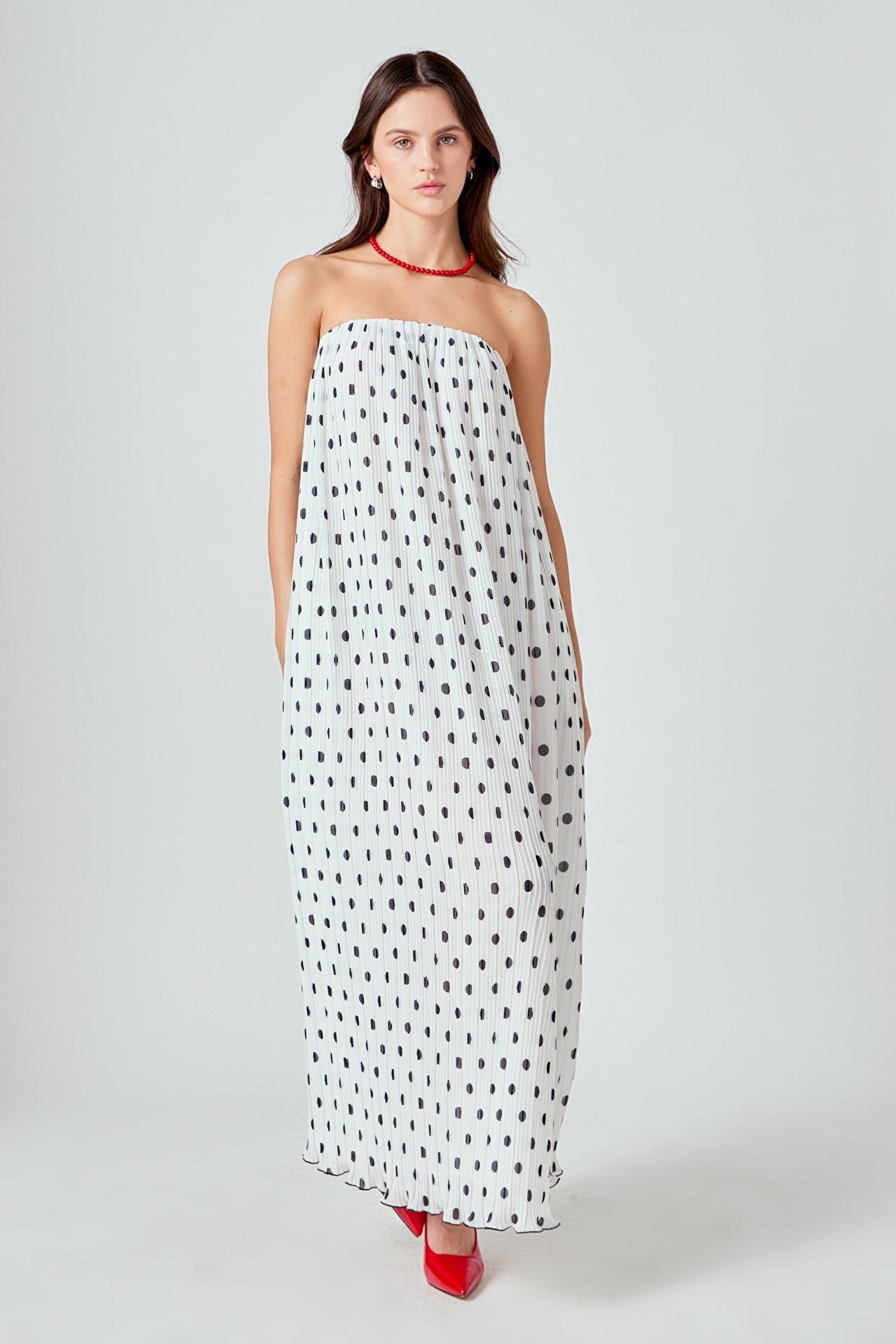 Samantha – Polka Dot Maxi Dress