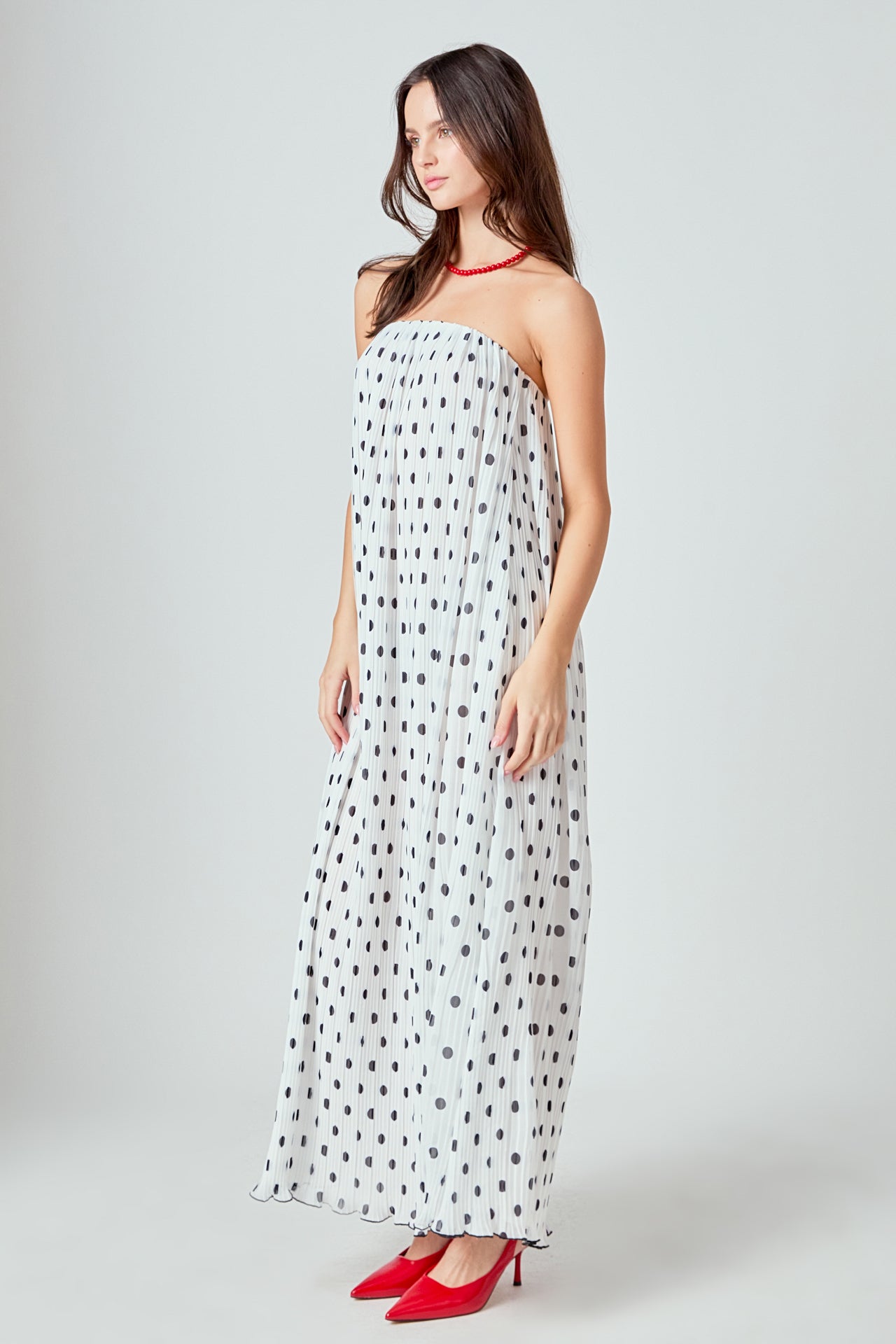 Samantha – Polka Dot Maxi Dress