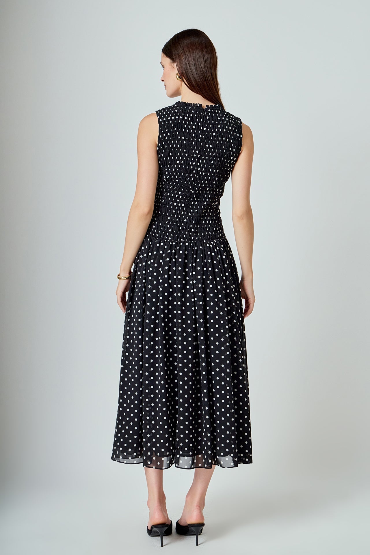 Rachel – Polka Dot Maxi Dress