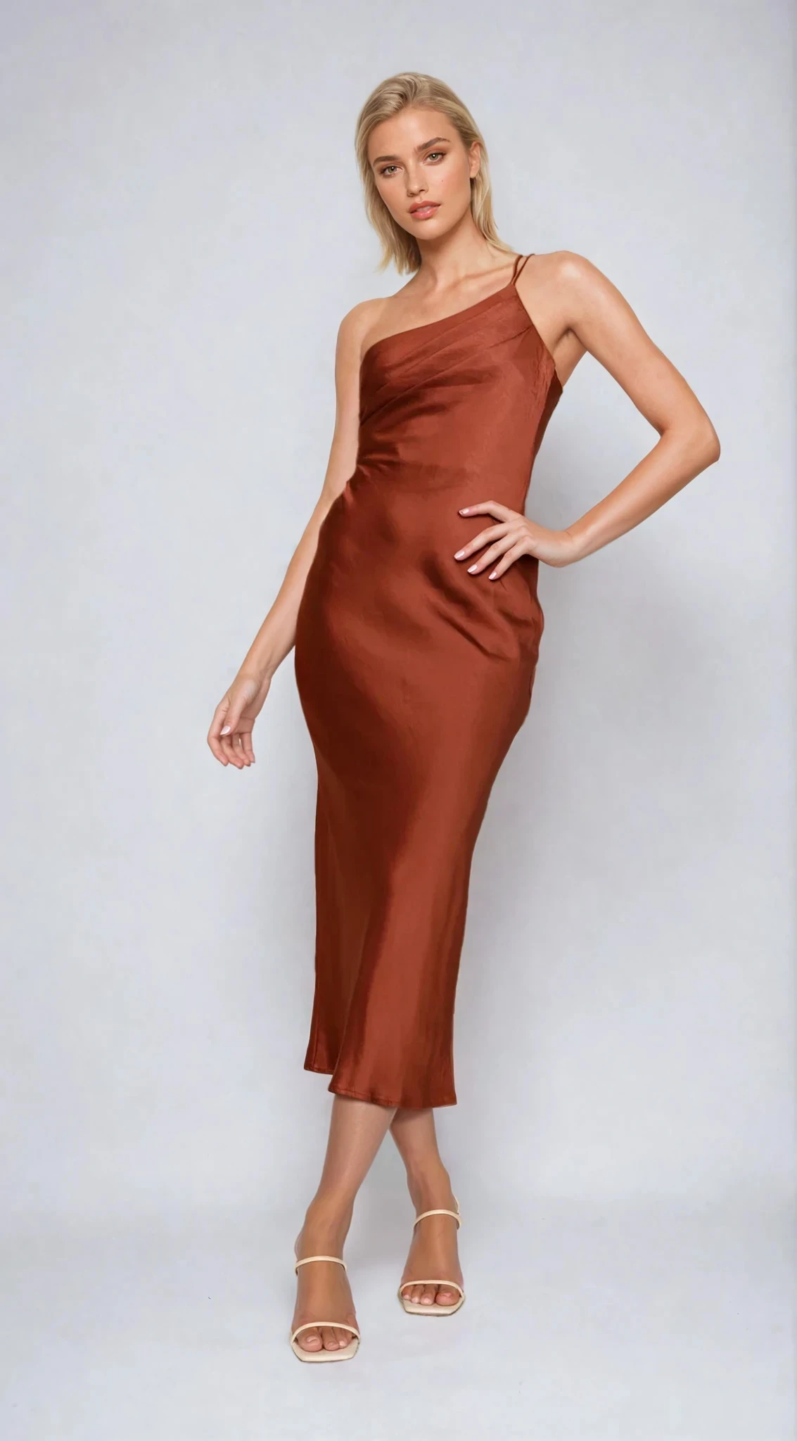 Josephina- Midi Dress Rust