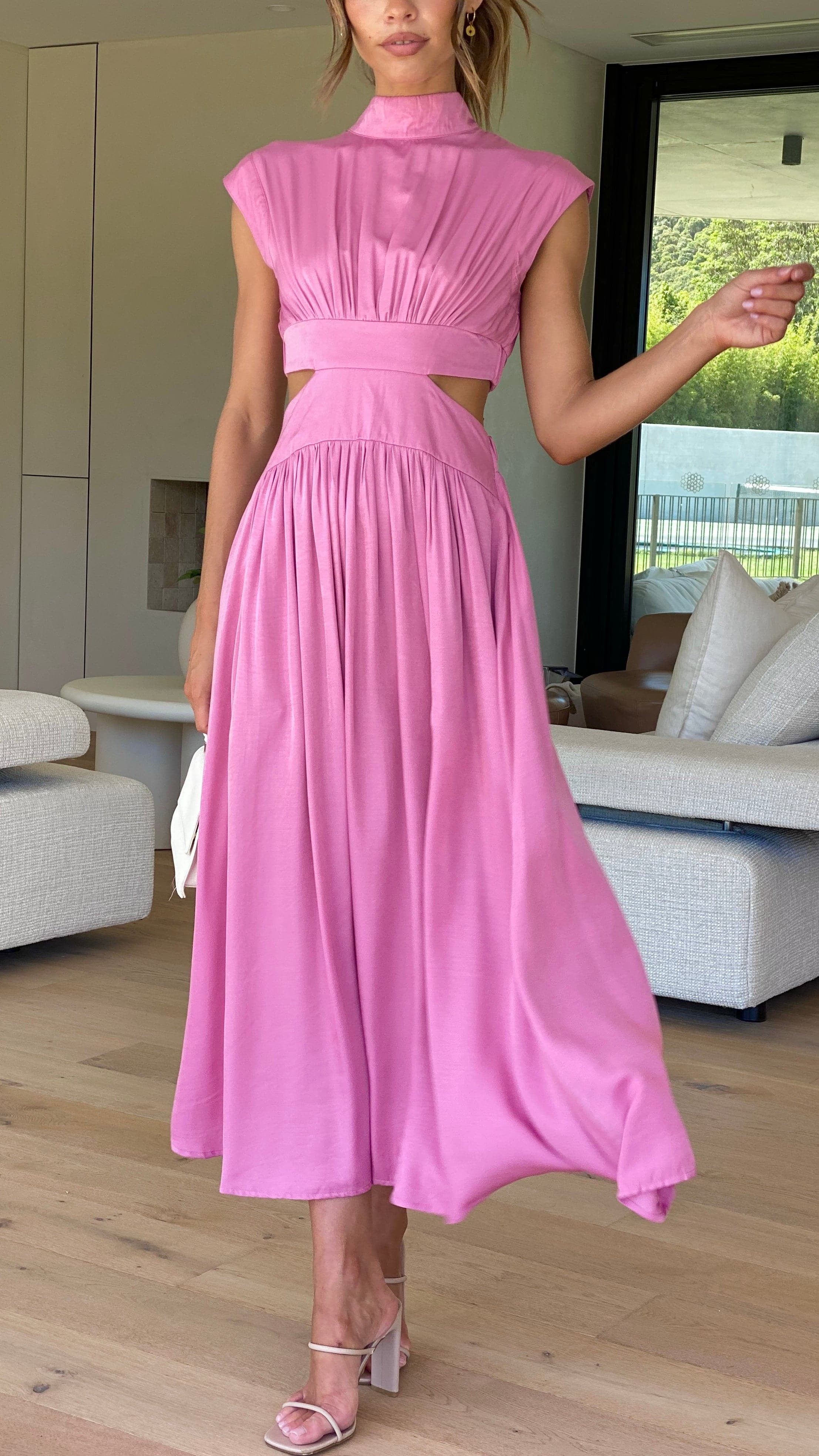 Cindie - Midi Dress - Pink